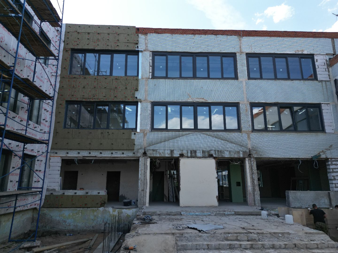 видео с коптера, ремонт лицея в истре, образование в истре,