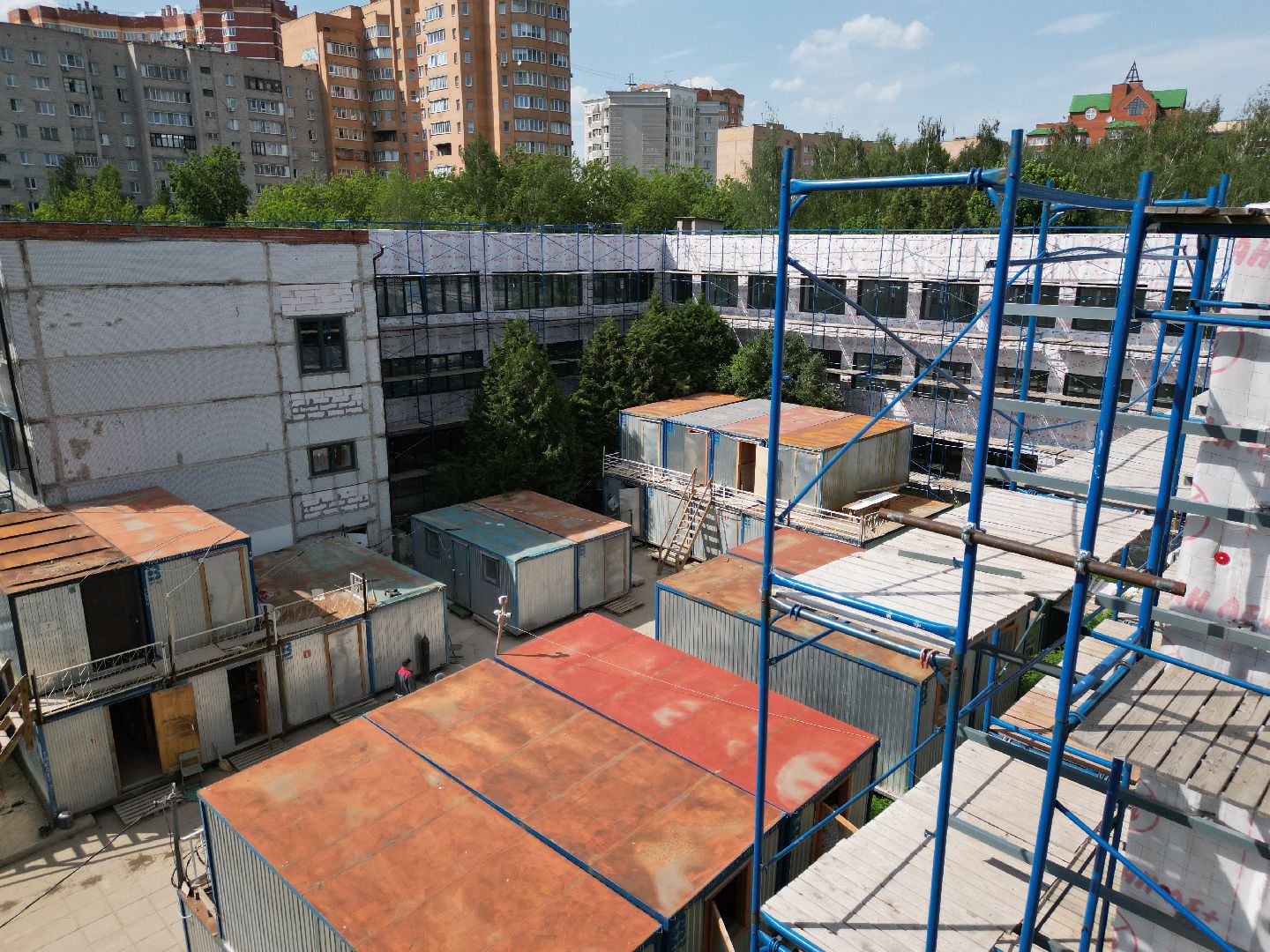 видео с коптера, ремонт лицея в истре, образование в истре,