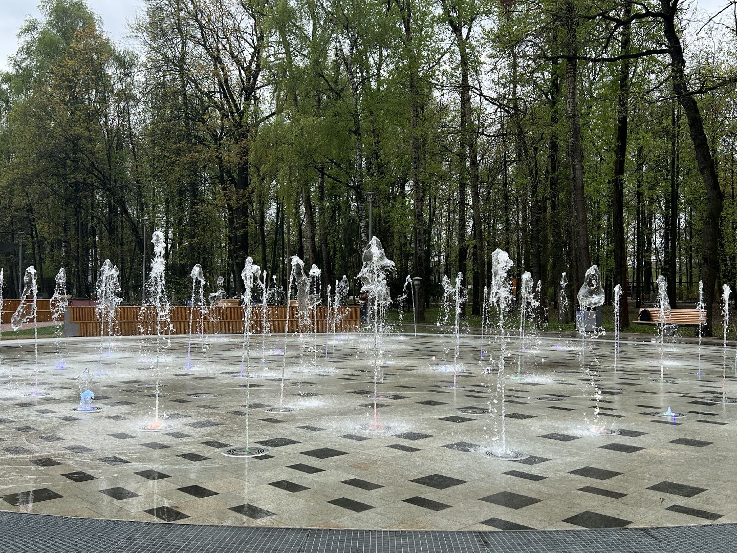 Химки, парк им. Толстого, фонтан, сухой фонтан, благоустройство