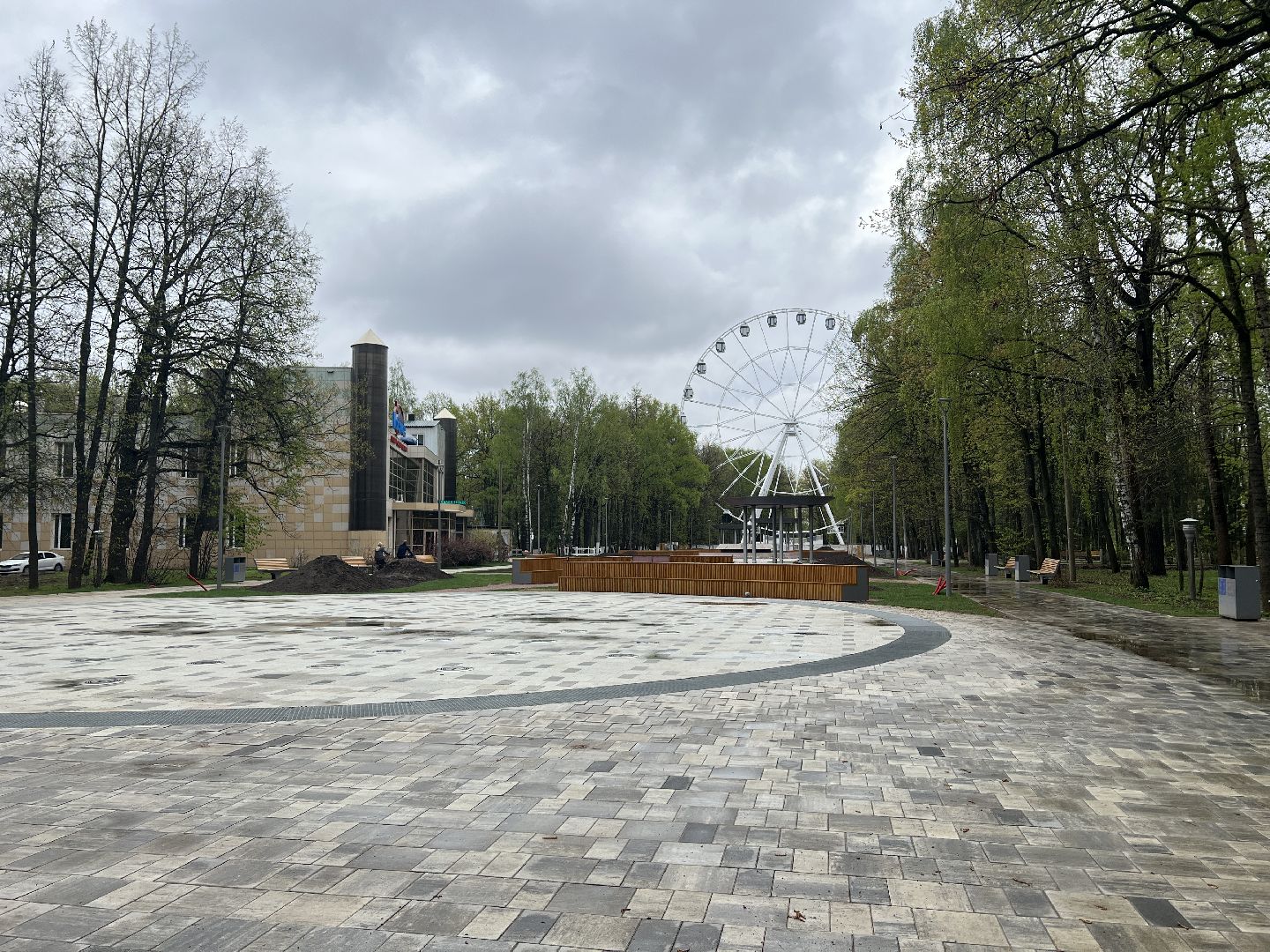 Химки, парк им. Толстого, фонтан, сухой фонтан, благоустройство