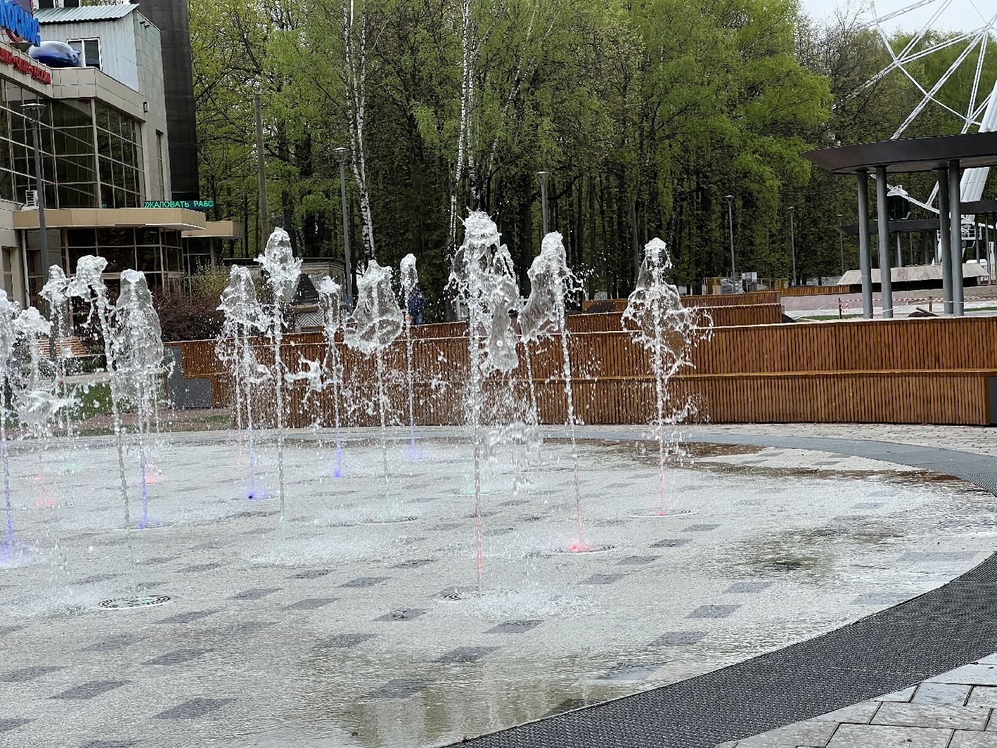 Химки, парк им. Толстого, фонтан, сухой фонтан, благоустройство