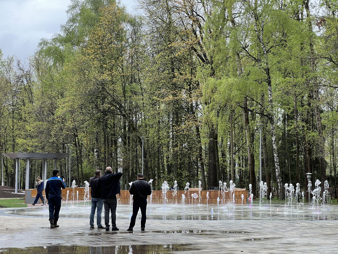 Химки, парк им. Толстого, фонтан, сухой фонтан, благоустройство