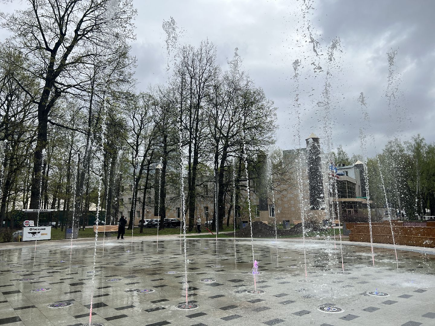 Химки, парк им. Толстого, фонтан, сухой фонтан, благоустройство