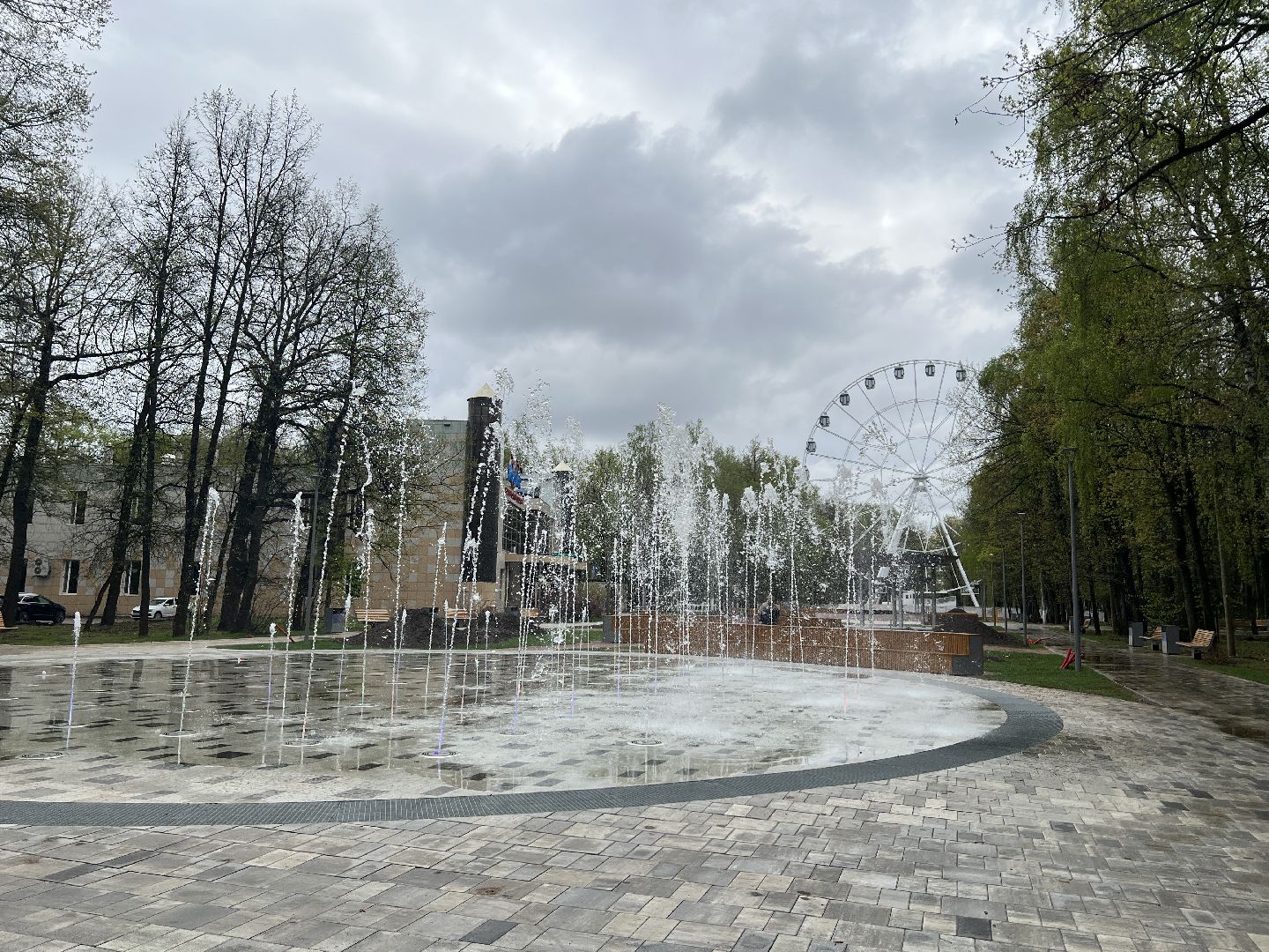 Химки, парк им. Толстого, фонтан, сухой фонтан, благоустройство