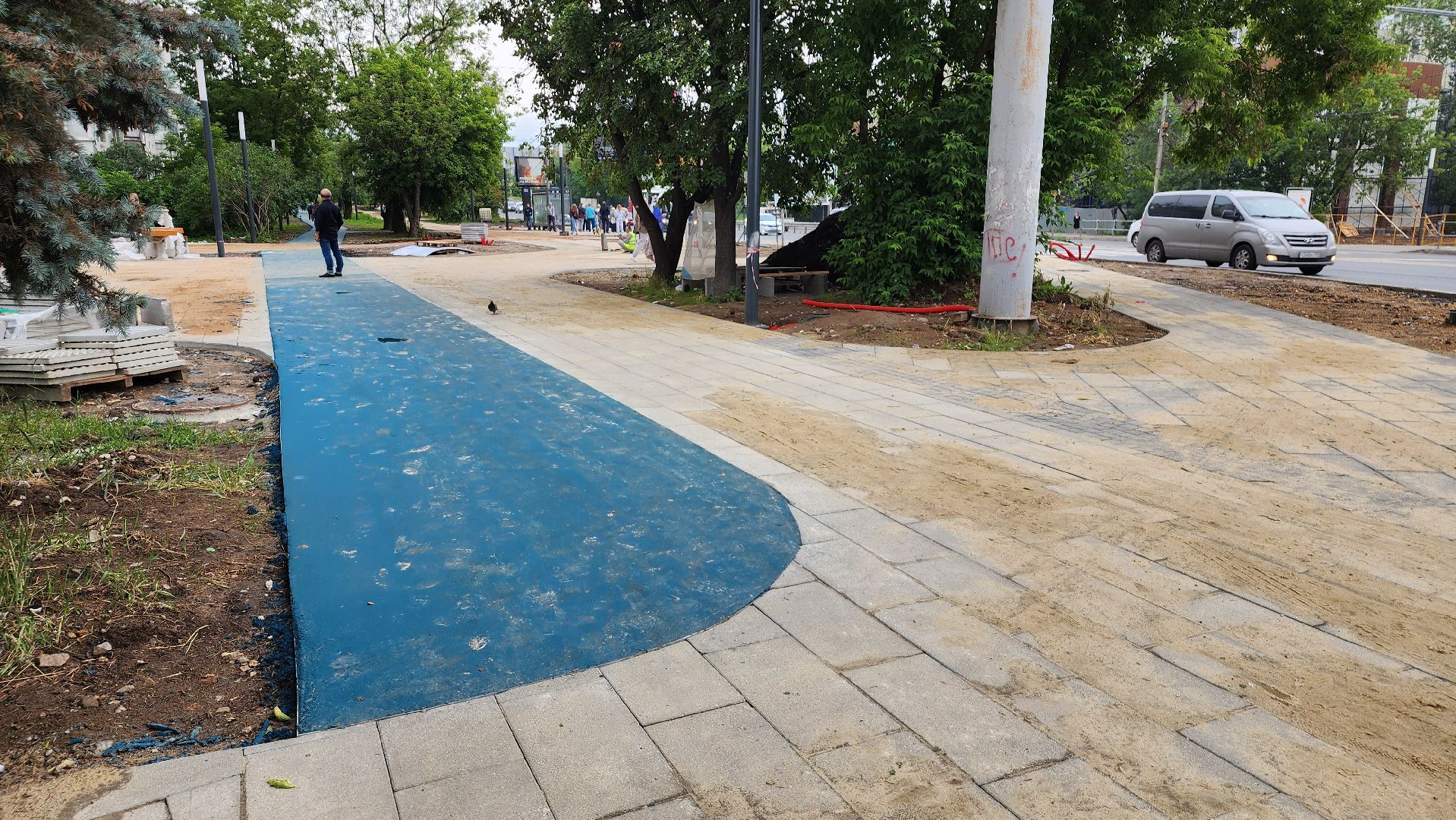 благоустройство сквера, Новые лавочки, щёлково, пролетарский проспект,