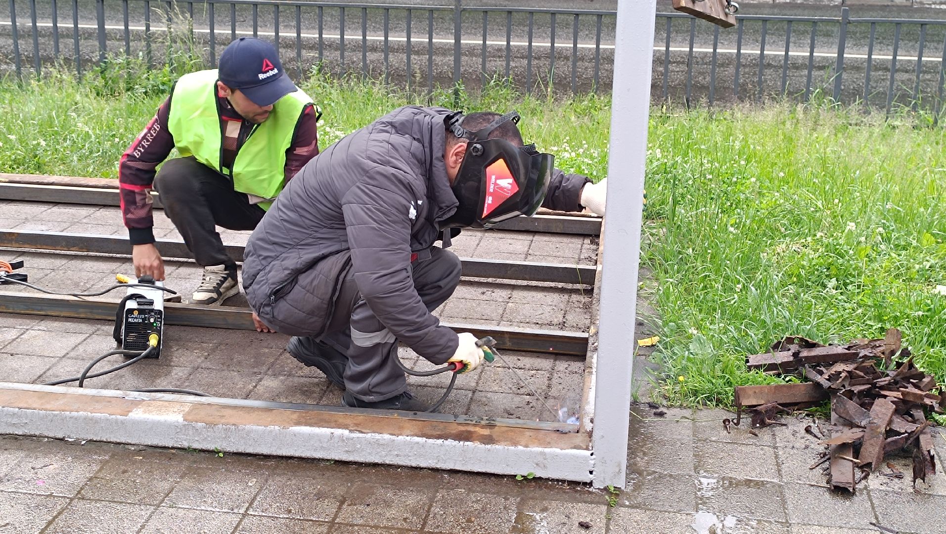 качели, благоустройство, лобня,