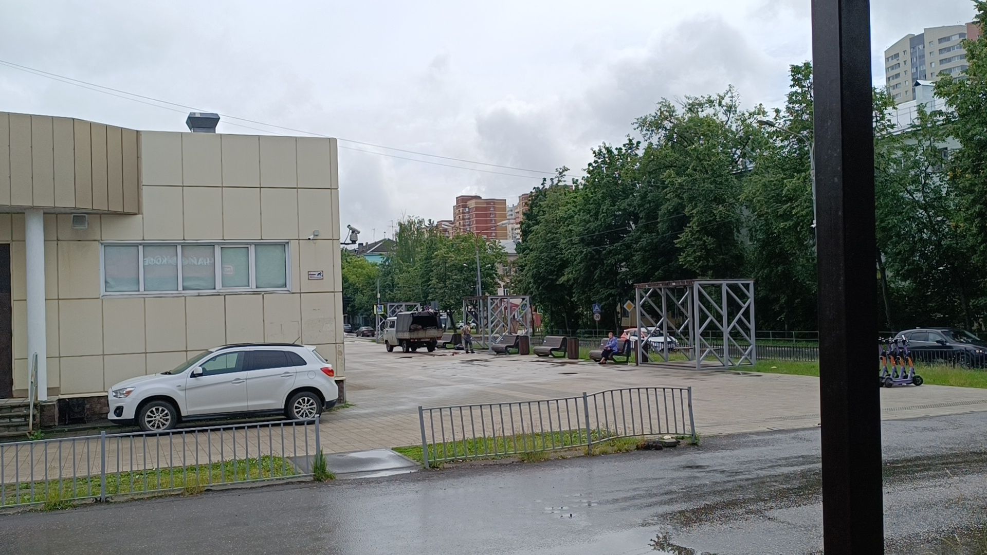 качели, благоустройство, лобня,