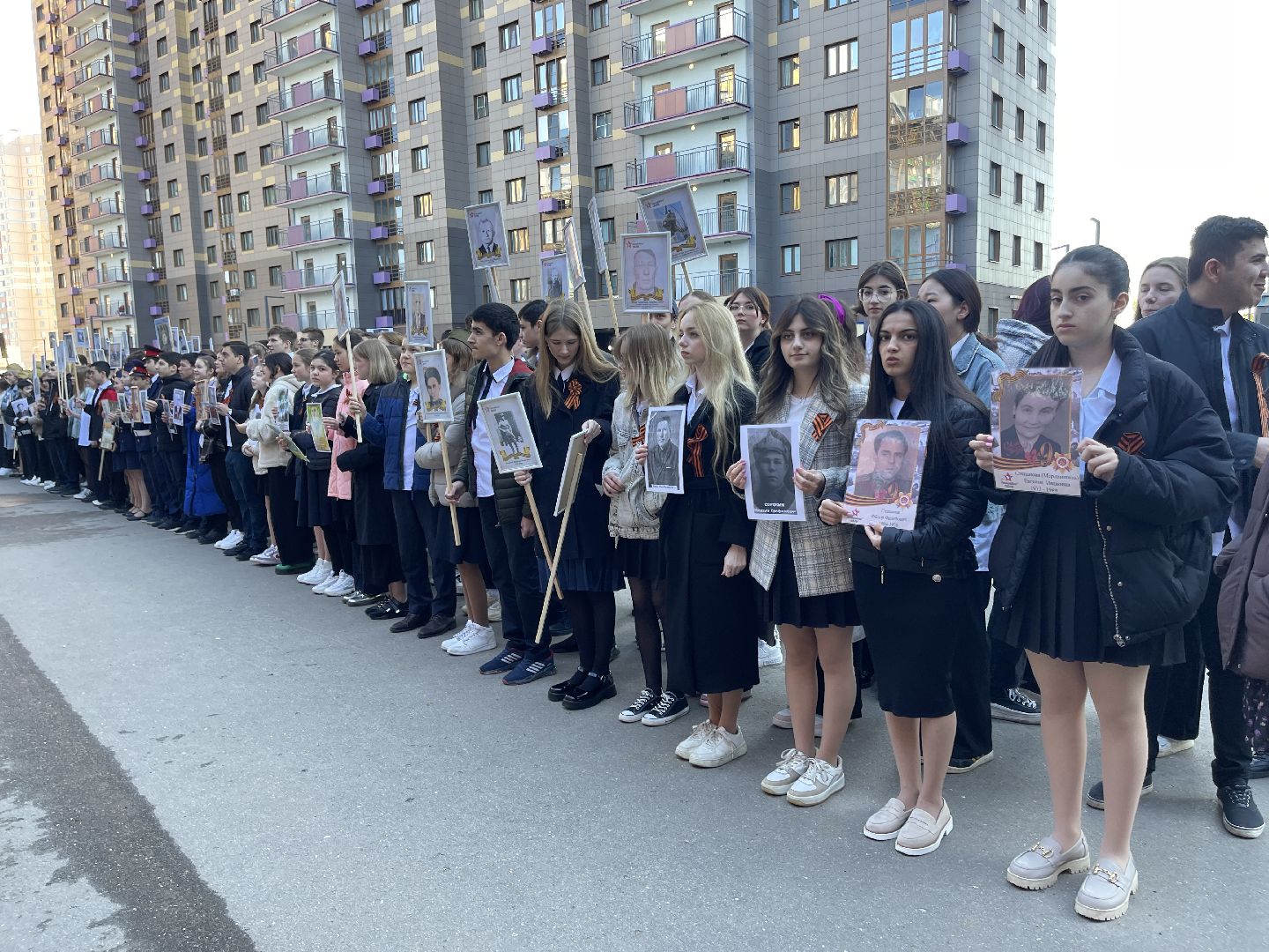 Одинцово, День Победы, бесссертный полк, школа, ветеран,