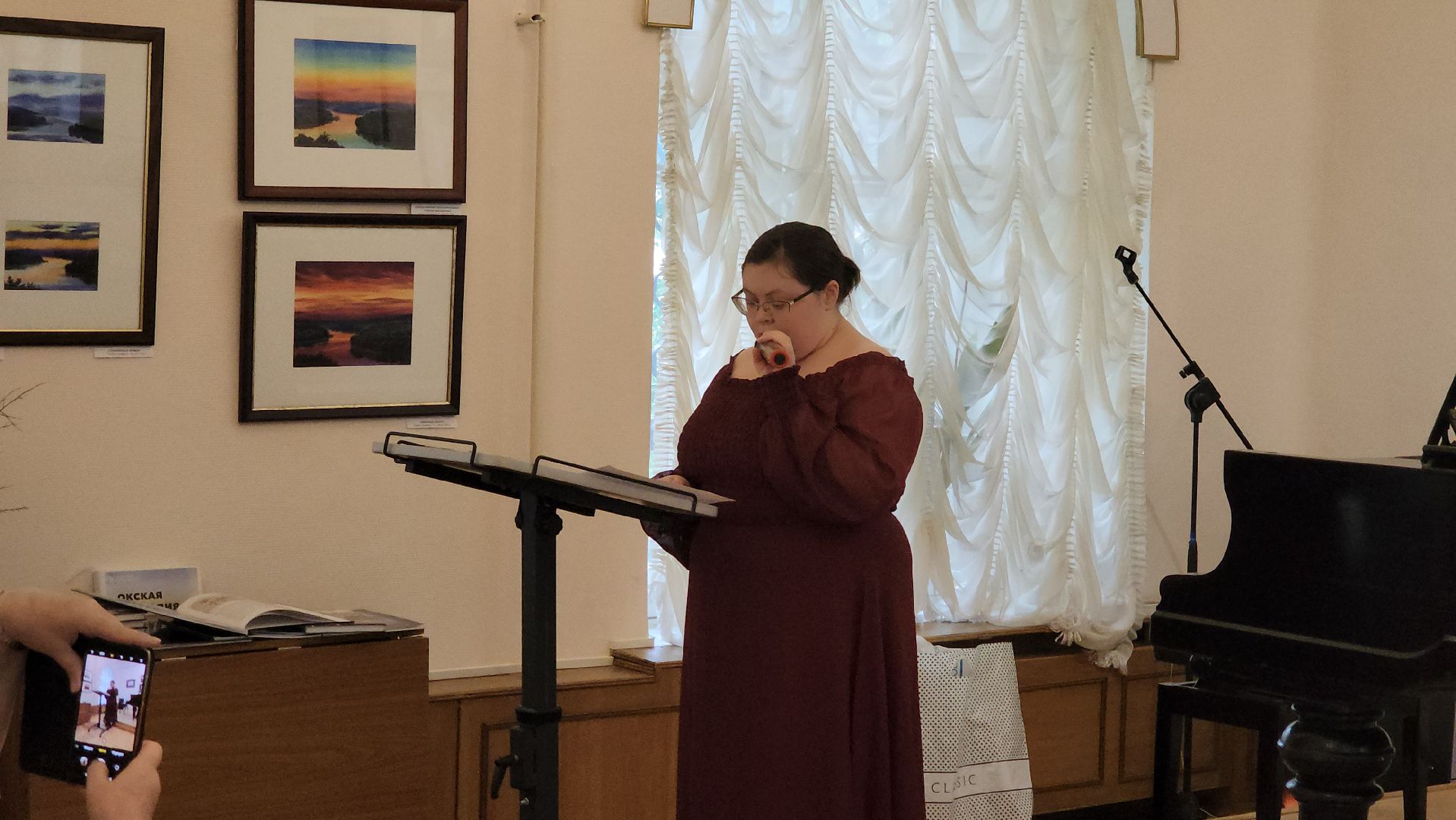 кашира, художественная выставка, краеведческий музей, картины, акварель , ока, пейзаж,