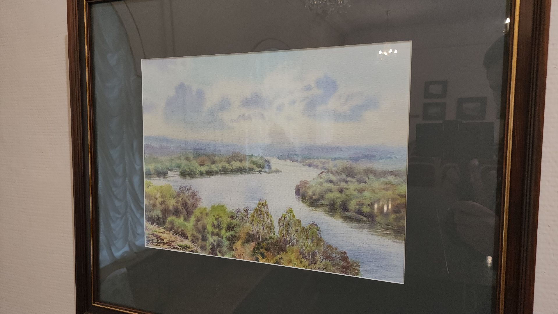 кашира, художественная выставка, краеведческий музей, картины, акварель , ока, пейзаж,