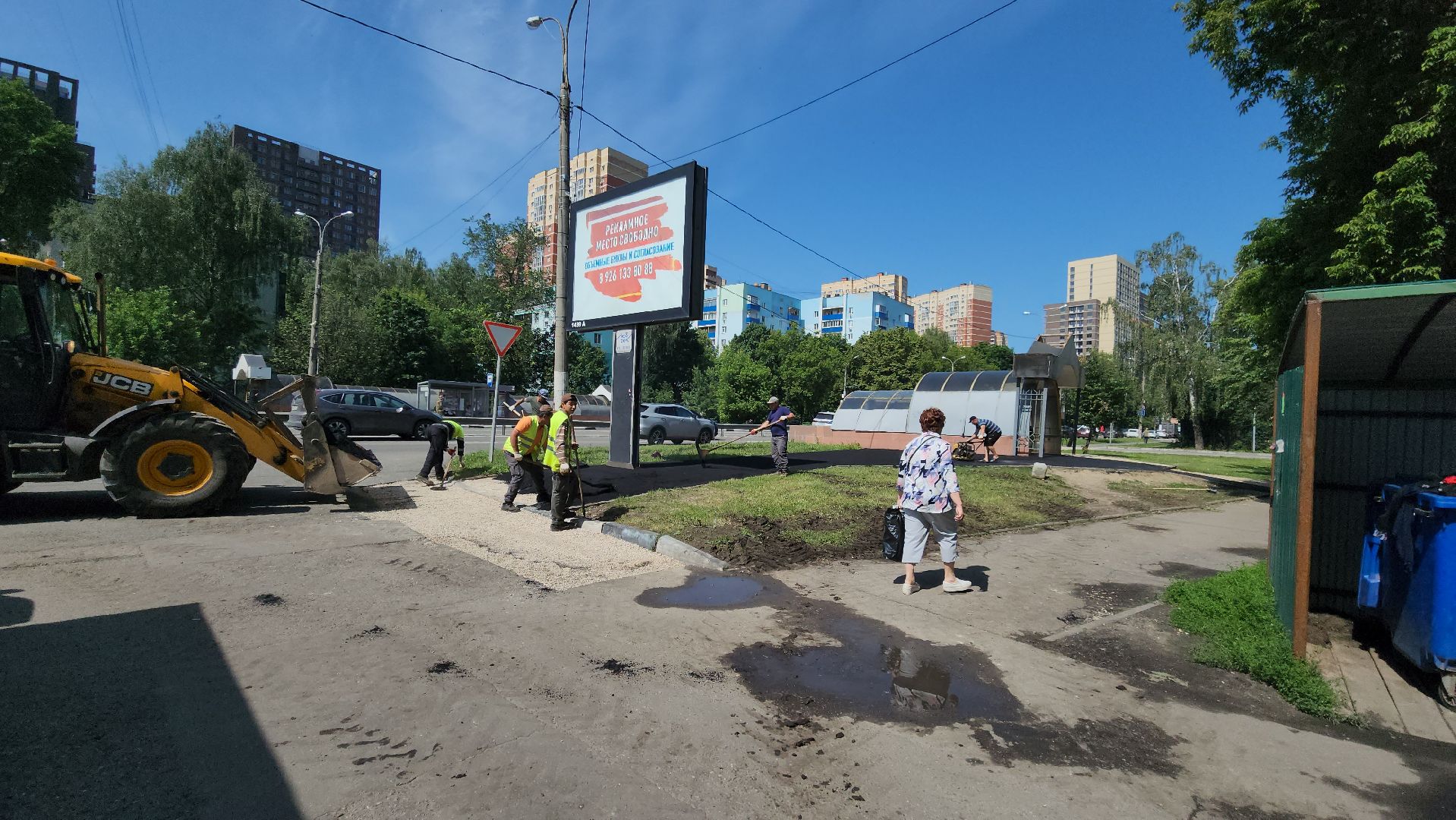 люберцы, подземный пешеходный переход, новый асфальт, ремонт тротуара,