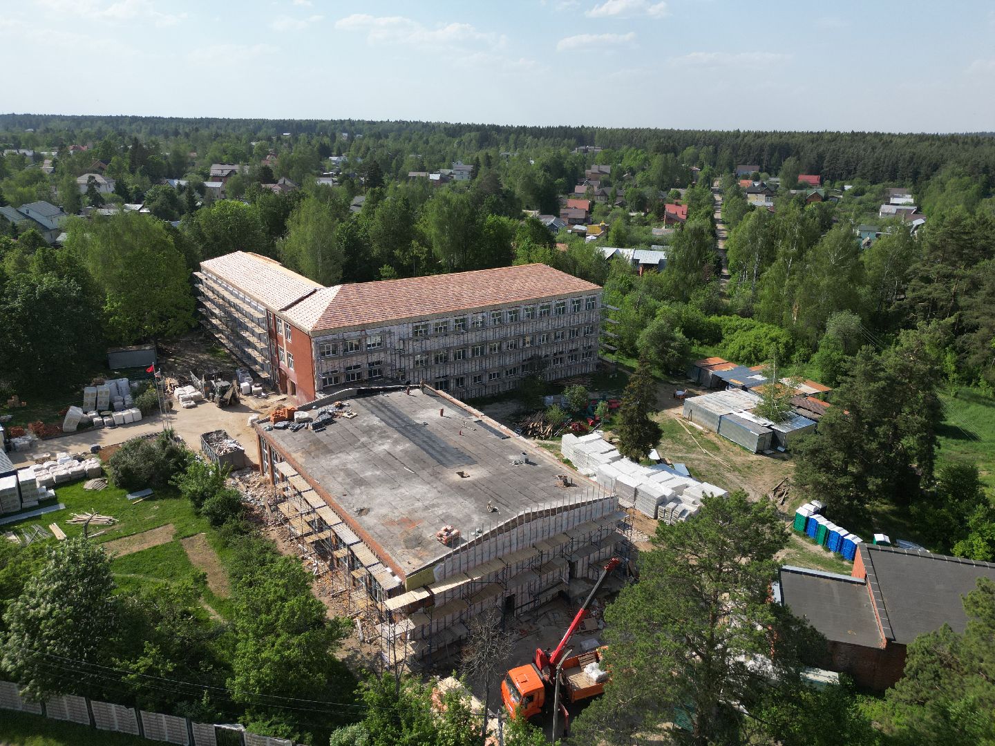 Дедовская школа , видео с коптера, образование в истре,