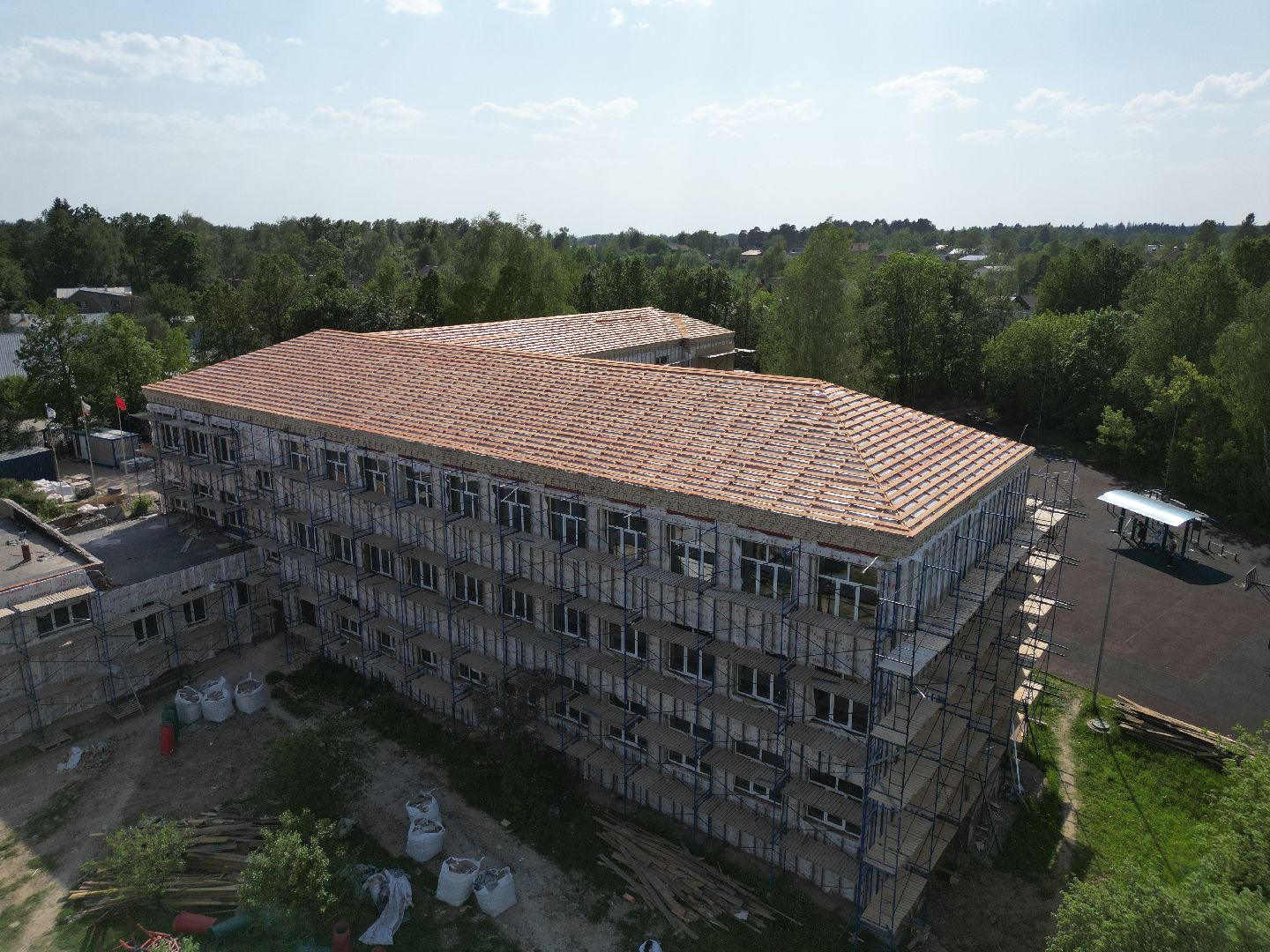 Дедовская школа , видео с коптера, образование в истре,