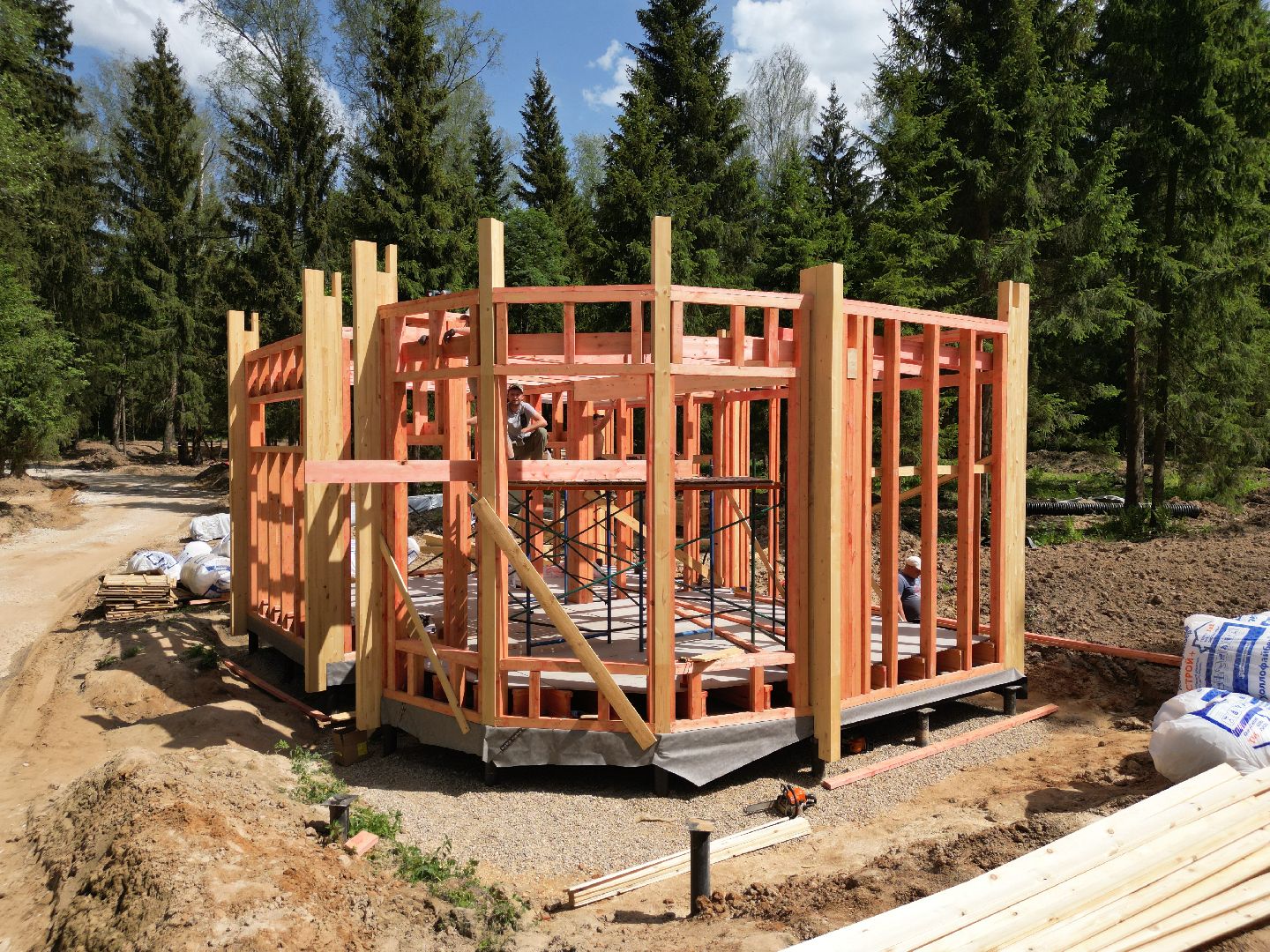 видео с коптера, лесопарк Соколка, благоустройство в истре,