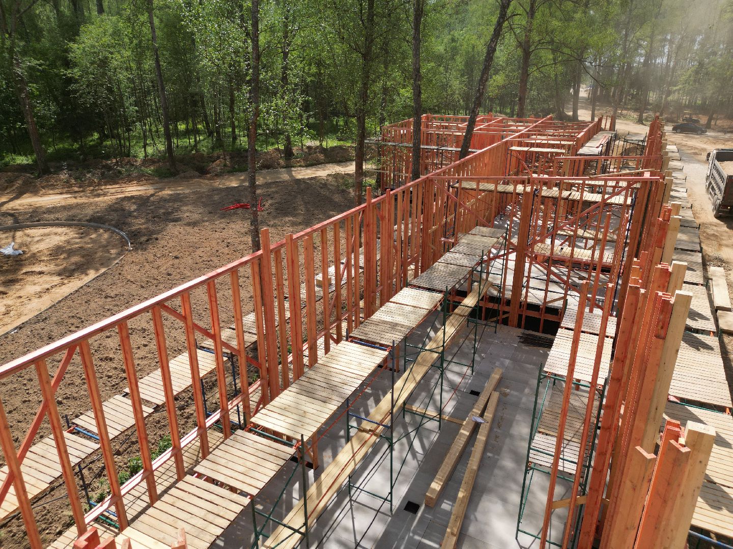 видео с коптера, лесопарк Соколка, благоустройство в истре,