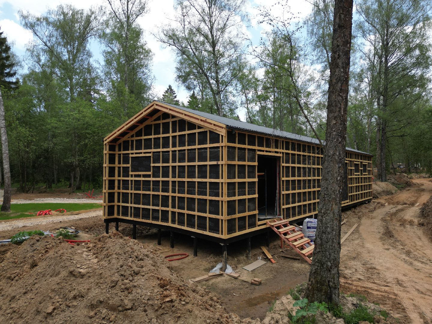 видео с коптера, лесопарк Соколка, благоустройство в истре,