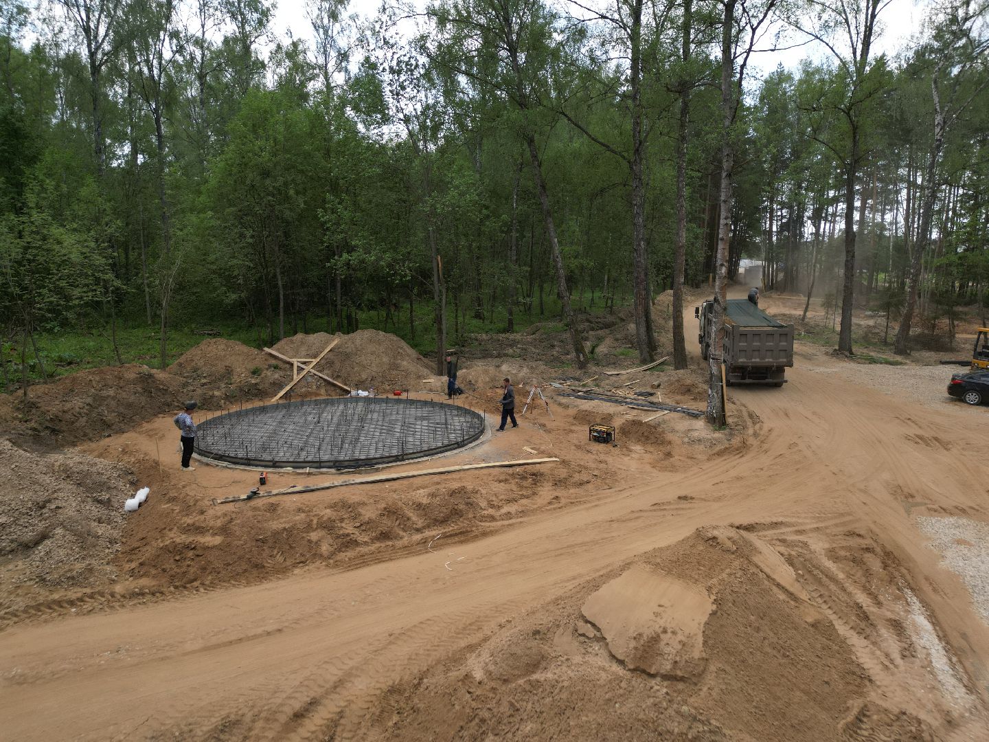 видео с коптера, лесопарк Соколка, благоустройство в истре,