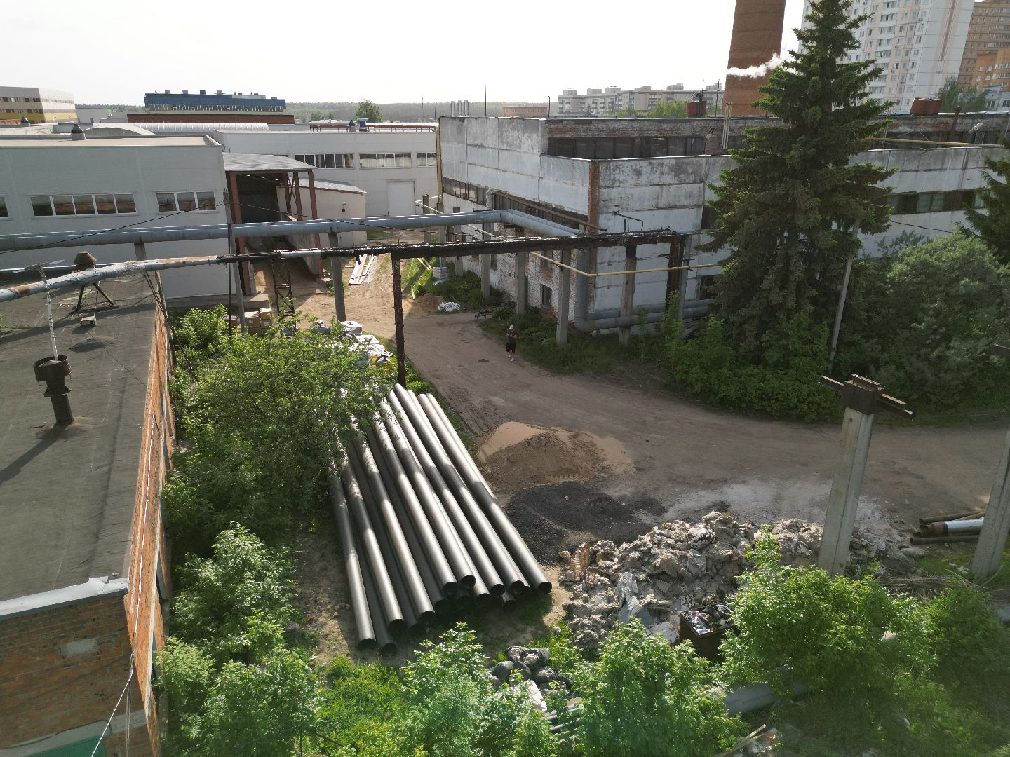 видео с коптера, котельная 8 в Истре, Дедовская котельная,