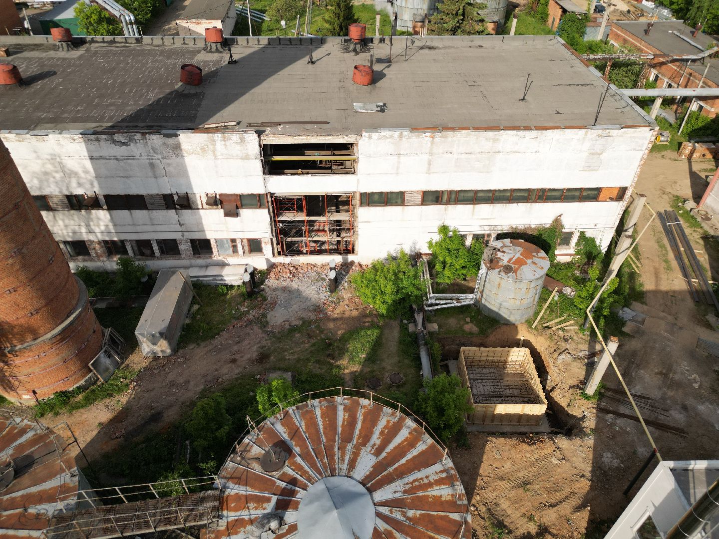 видео с коптера, котельная 8 в Истре, Дедовская котельная,