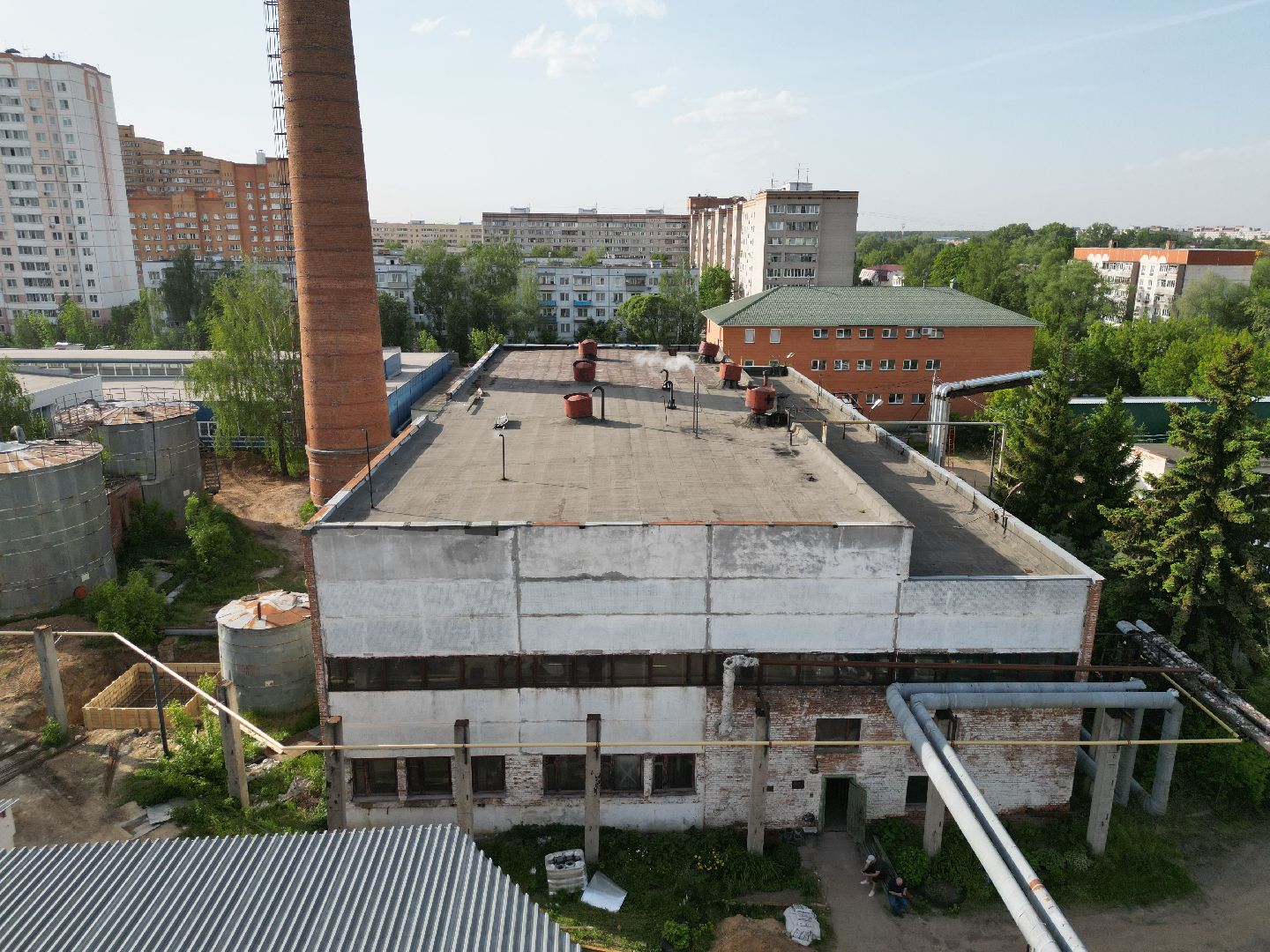 видео с коптера, котельная 8 в Истре, Дедовская котельная,