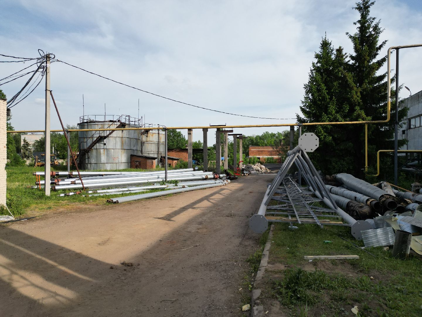 видео с коптера, котельная 8 в Истре, Дедовская котельная,