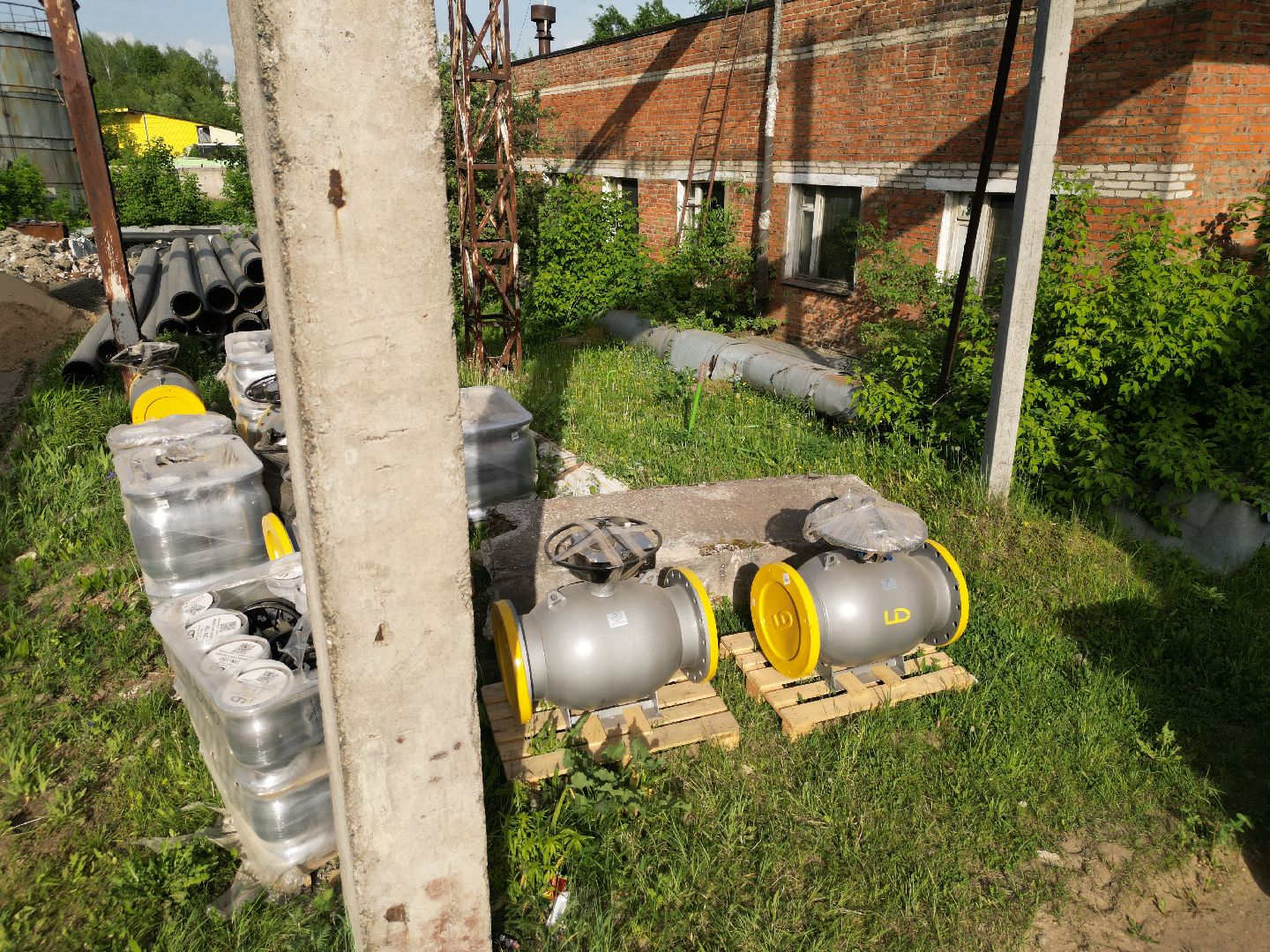 видео с коптера, котельная 8 в Истре, Дедовская котельная,