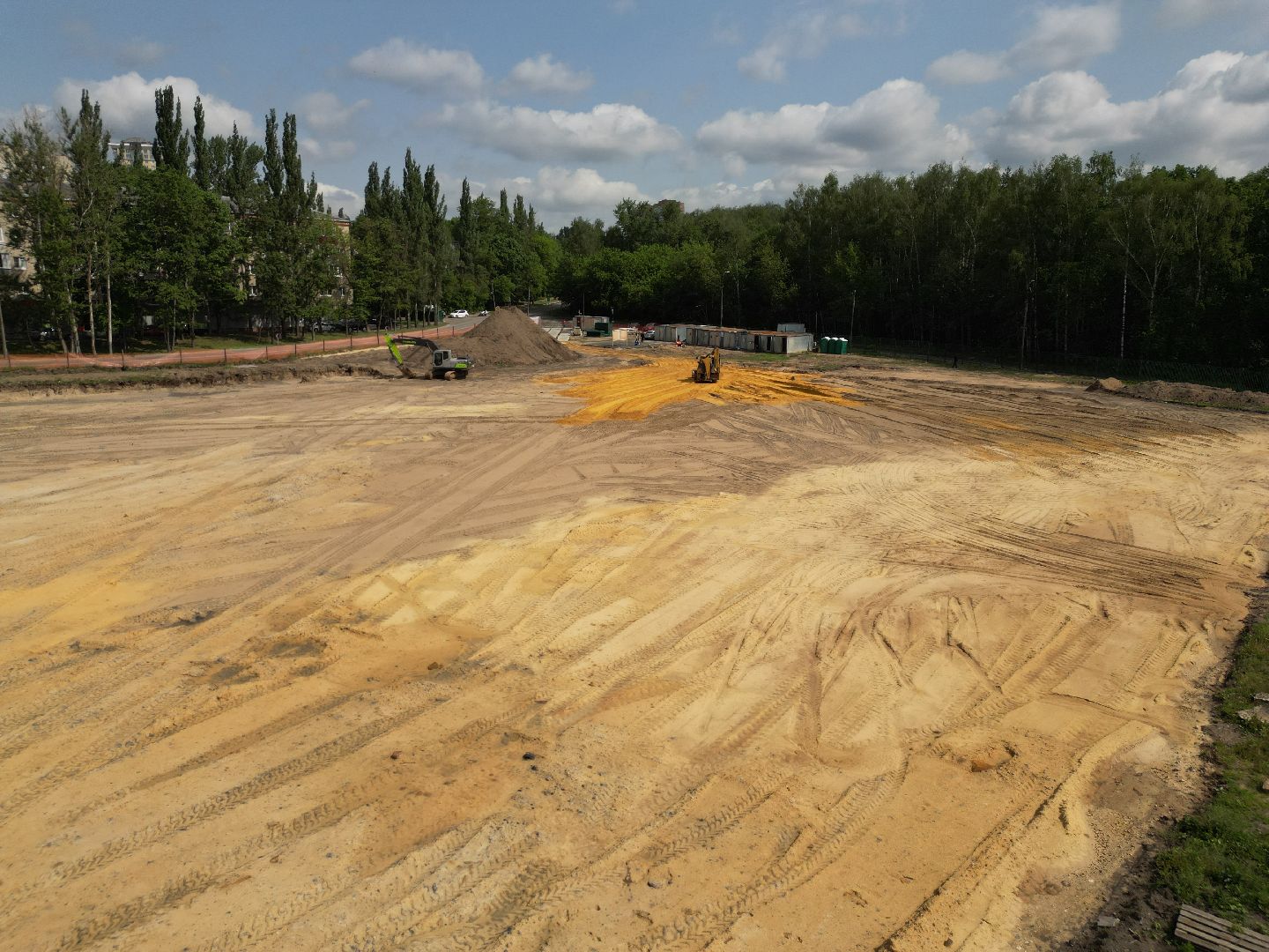 видео с коптера, стадион полет, спорт в лыткарине,
