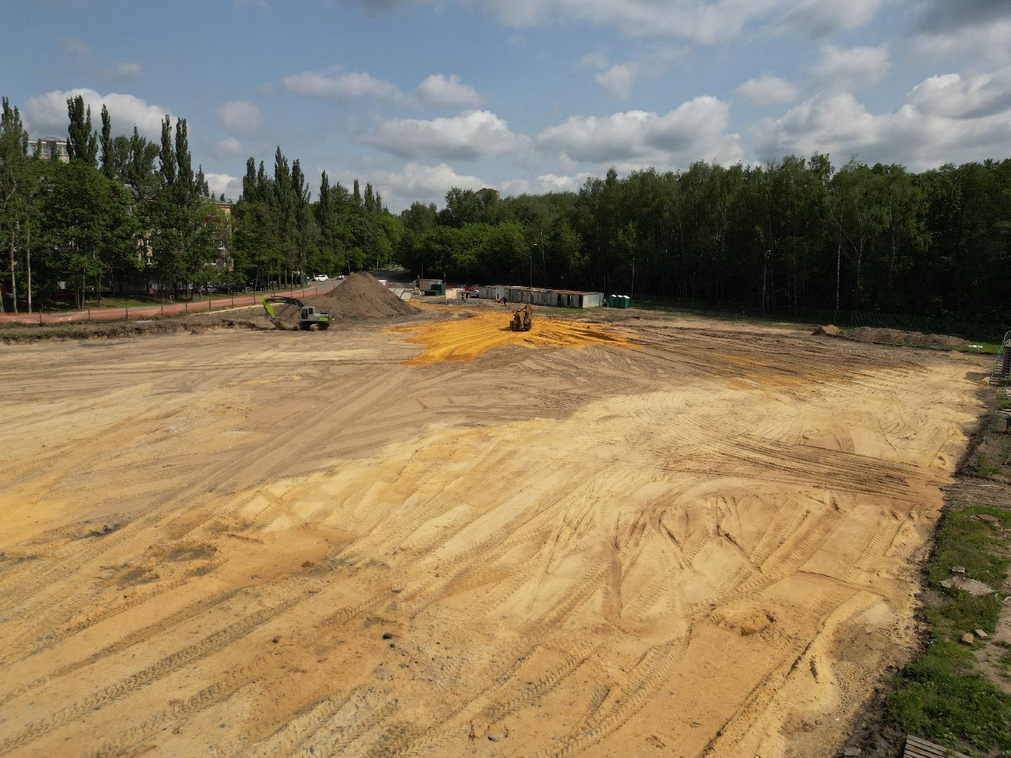 видео с коптера, стадион полет, спорт в лыткарине,