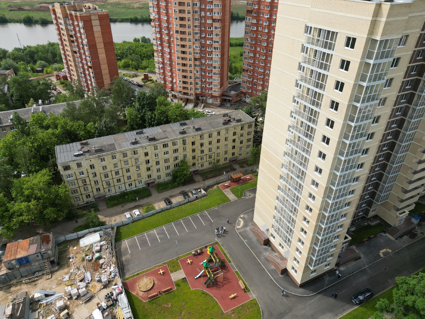 видео с коптера, переселение из ветхого жилья,