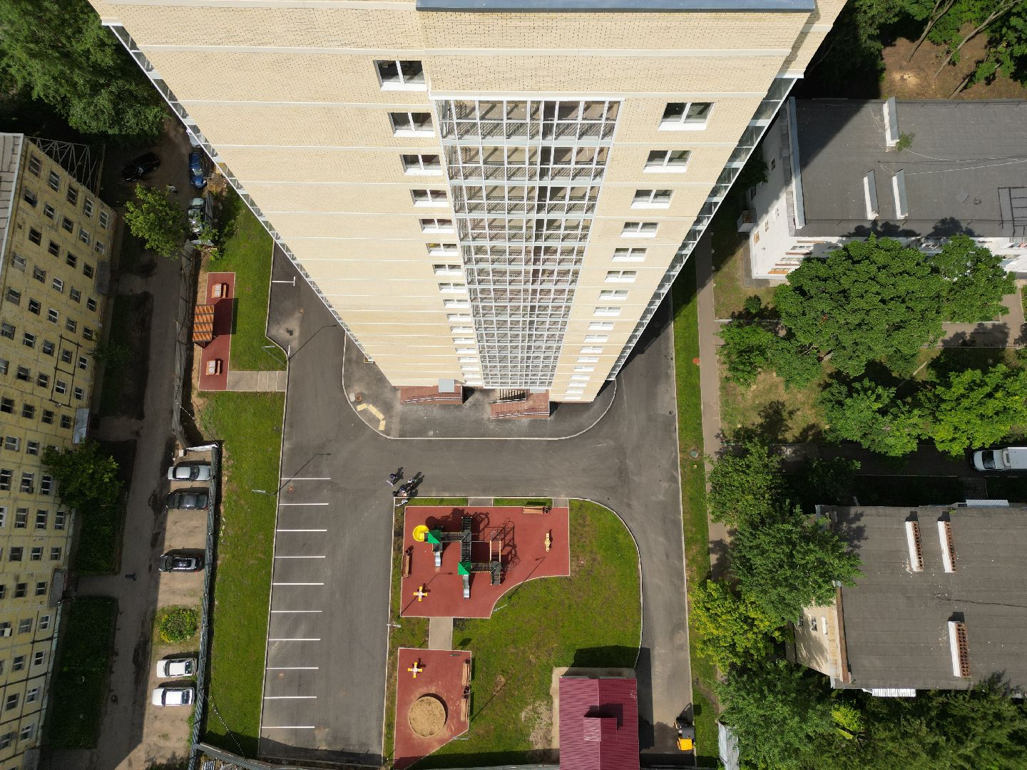 видео с коптера, переселение из ветхого жилья,