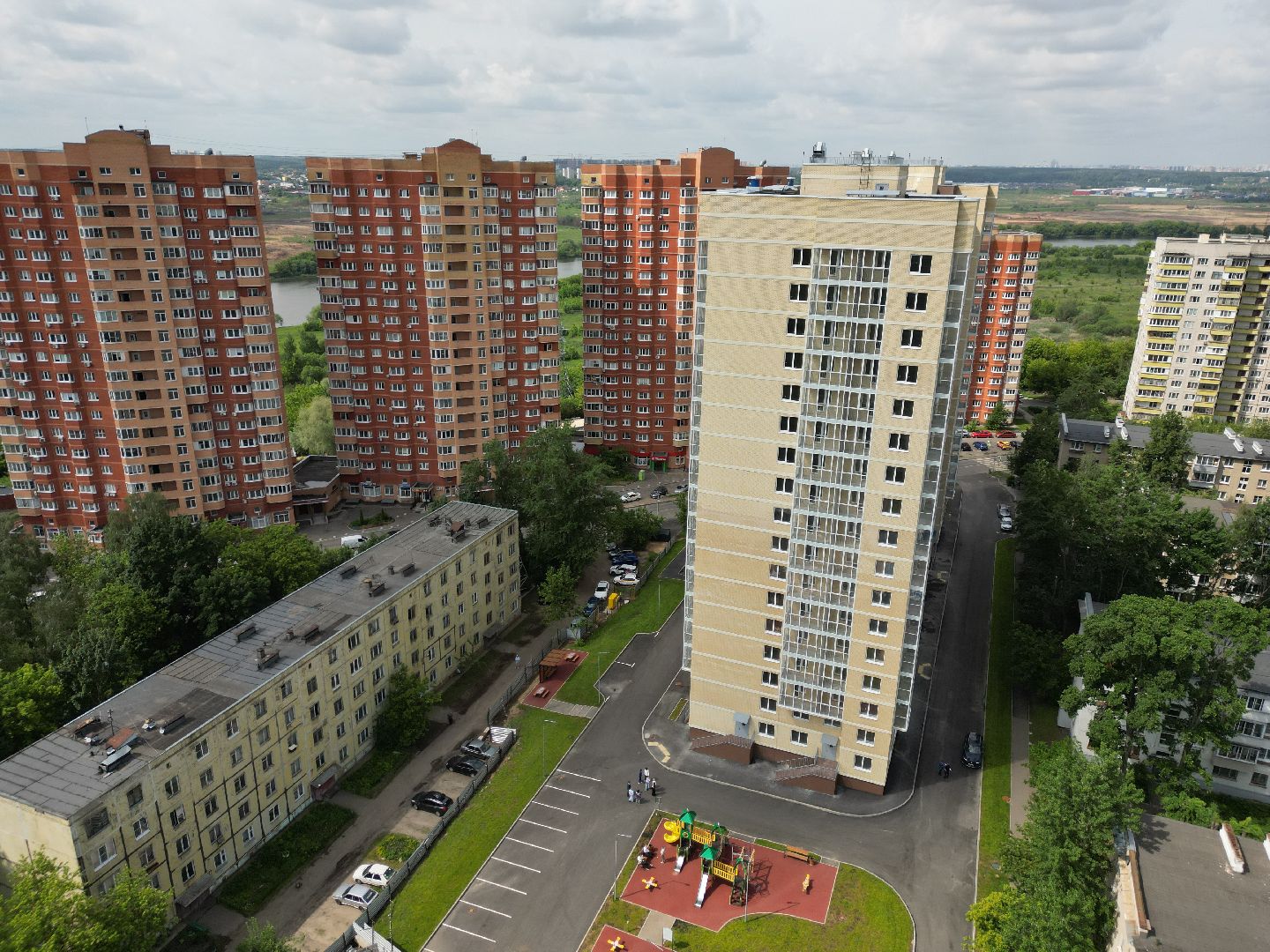 видео с коптера, переселение из ветхого жилья,