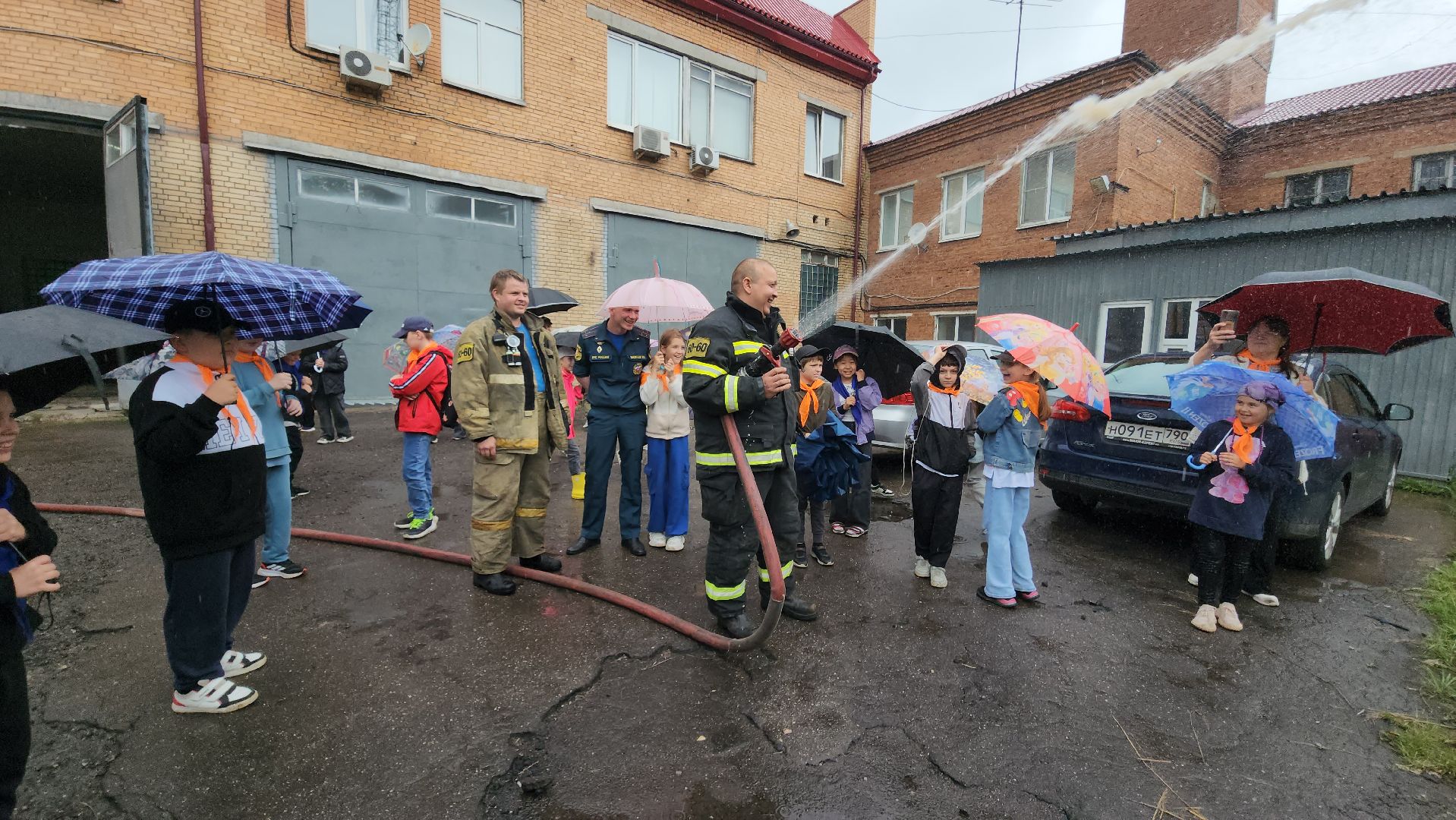 Истра, Дети, Экскурсия, Пожарная часть, Школьный лагерь,