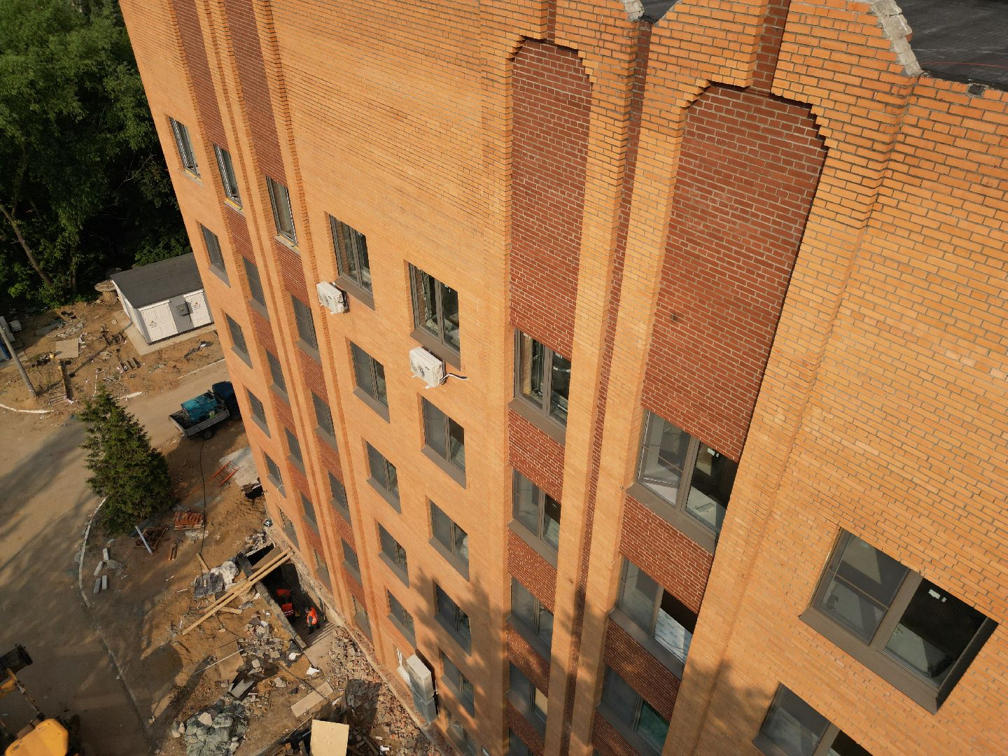 видео с коптера, поликлиника в пушкино, медицина в пушкино,