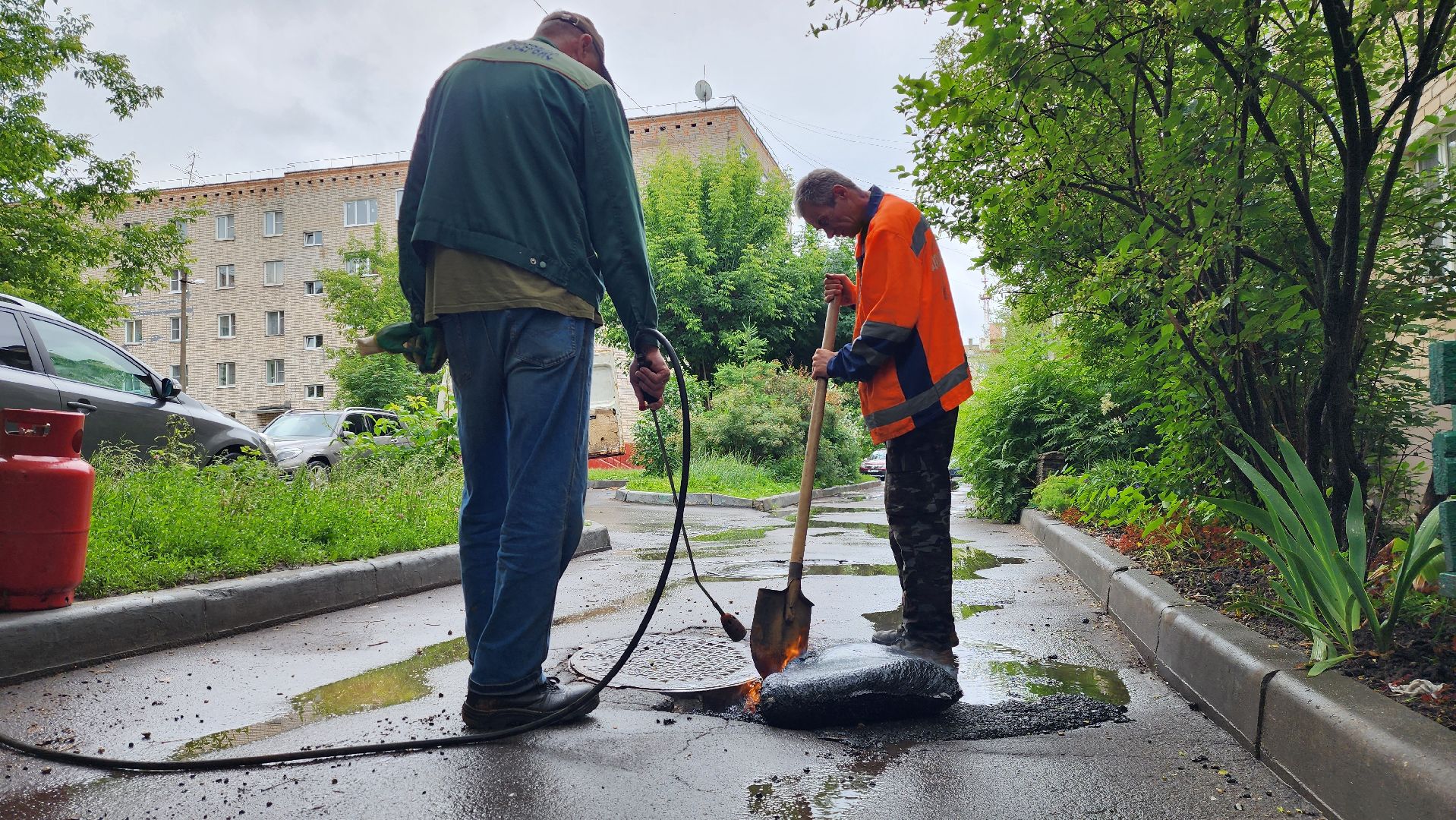 истра, благоустройство, ямочный ремонт,