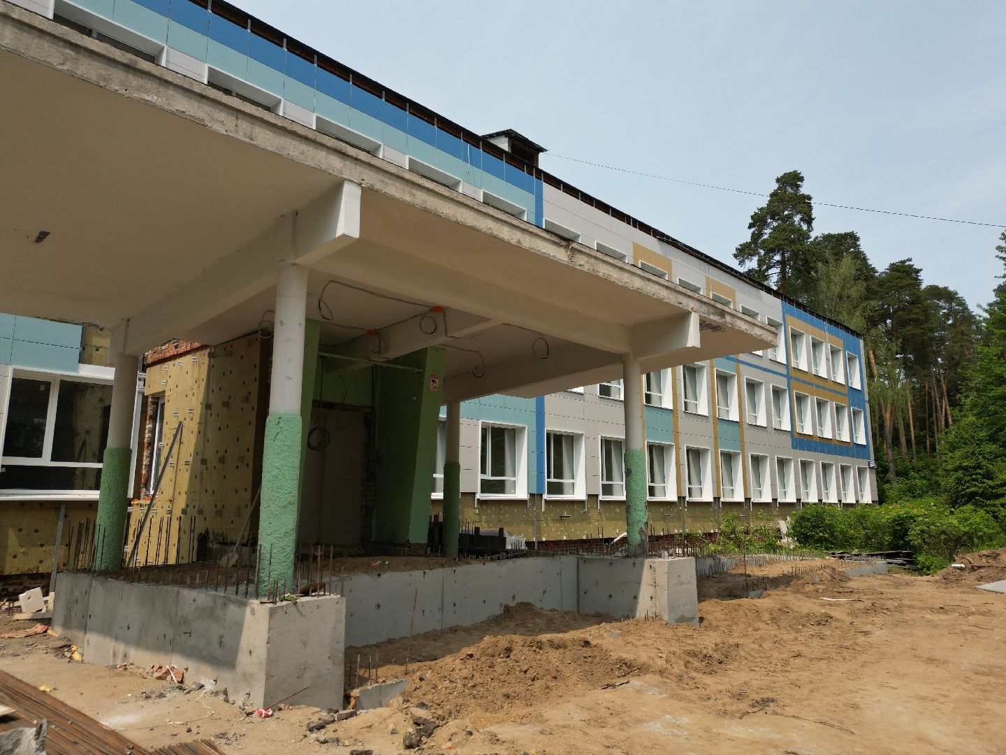 видео с коптера, школа 4 в Красноармейске, образование в подмосковье,