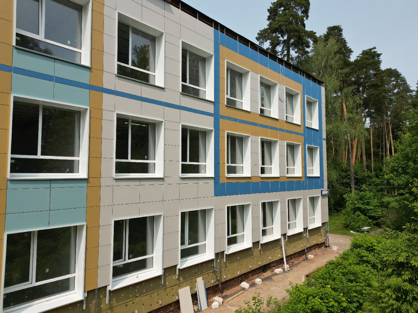 видео с коптера, школа 4 в Красноармейске, образование в подмосковье,