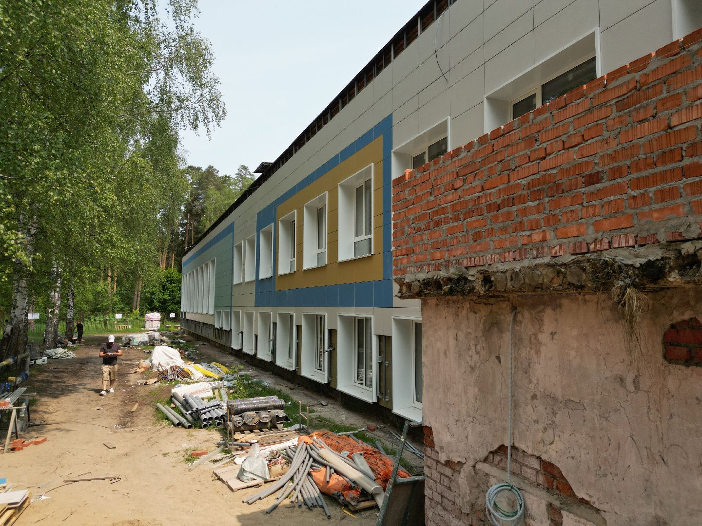 видео с коптера, школа 4 в Красноармейске, образование в подмосковье,