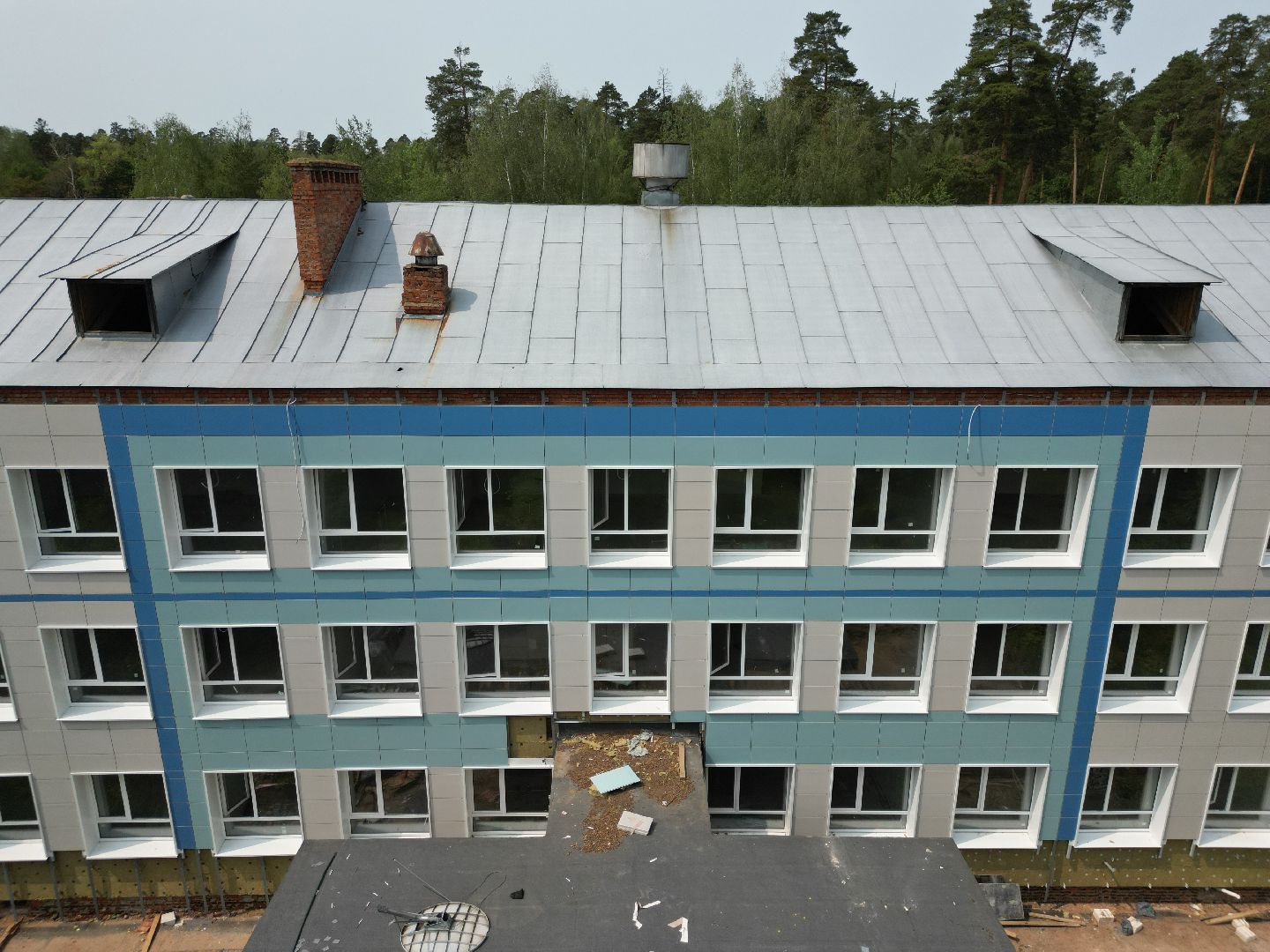 видео с коптера, школа 4 в Красноармейске, образование в подмосковье,