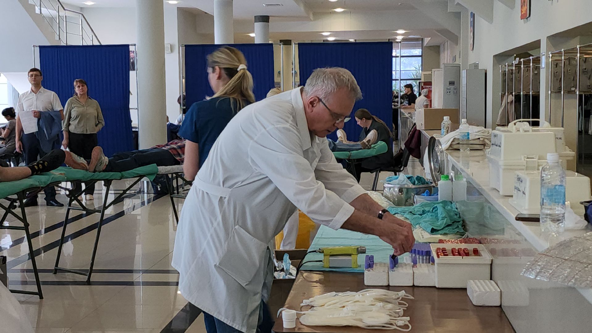 люберцы, госпиталь вишневского, акция по сбору донорской крови,