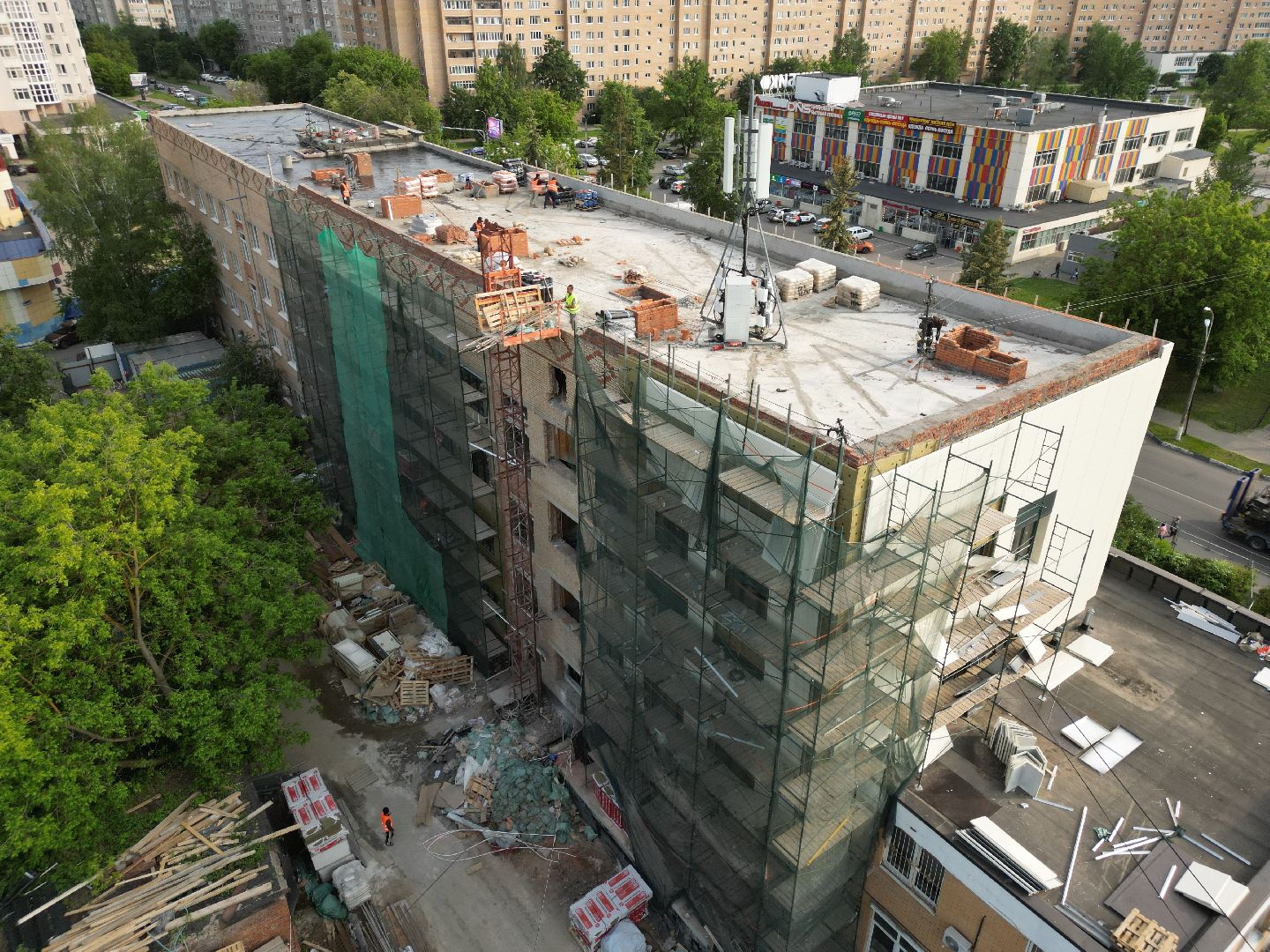 видео с коптера, поликлиника 9 в ивантеевке, медицина в пушкино,