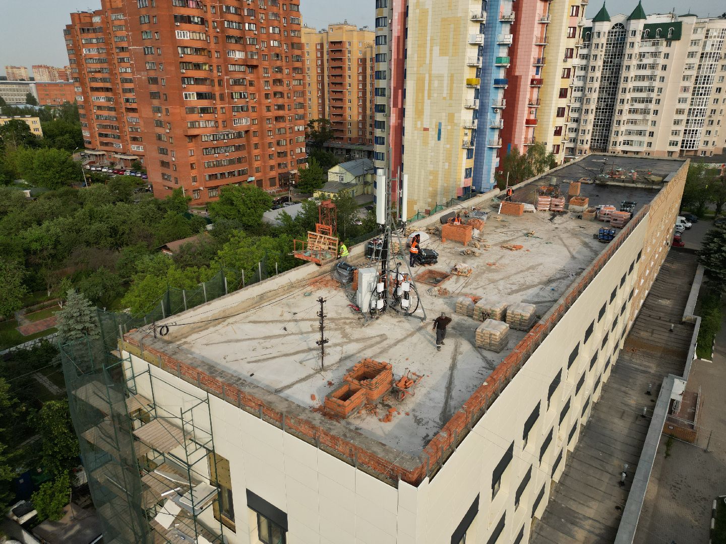 видео с коптера, поликлиника 9 в ивантеевке, медицина в пушкино,