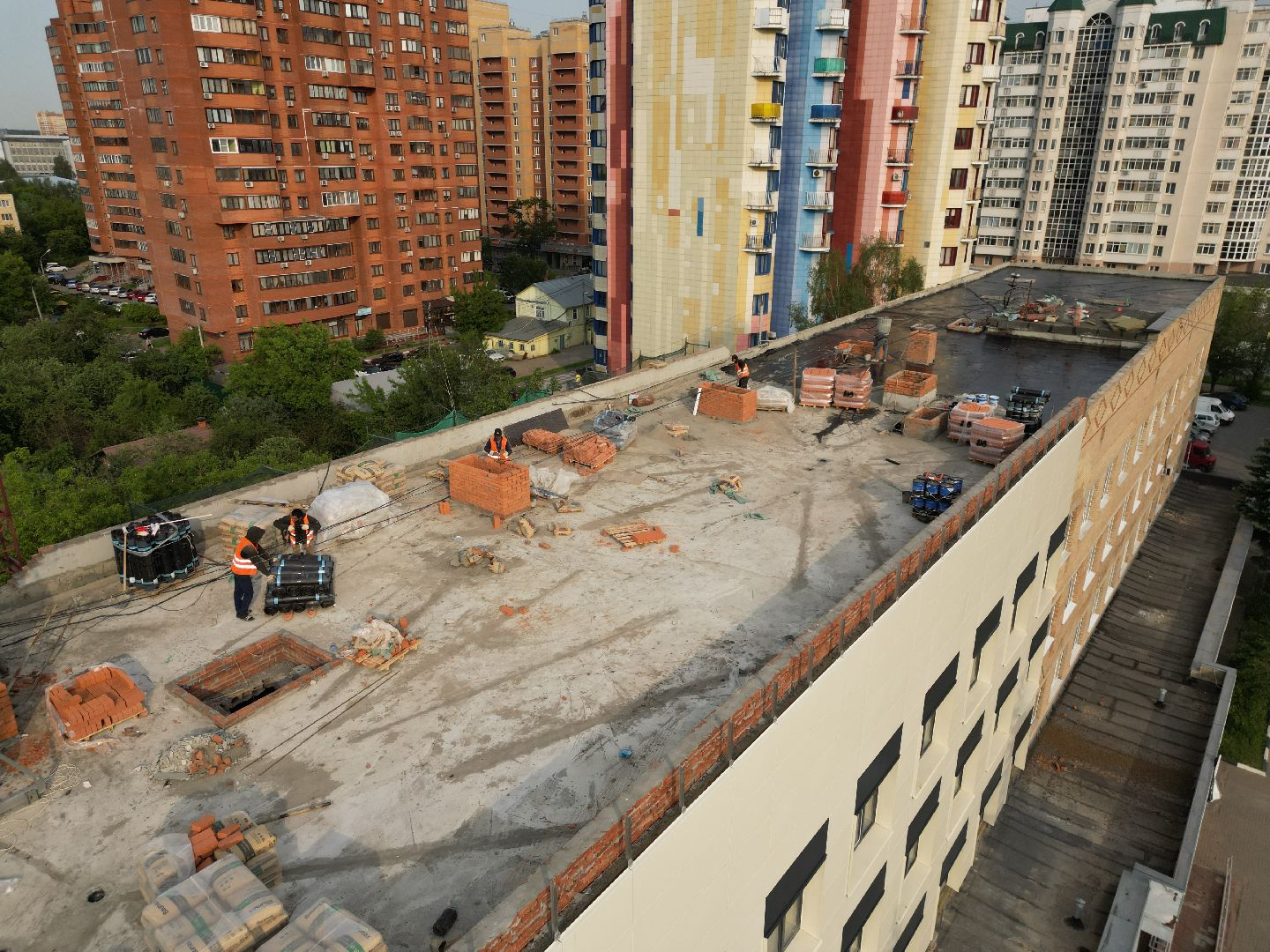 видео с коптера, поликлиника 9 в ивантеевке, медицина в пушкино,