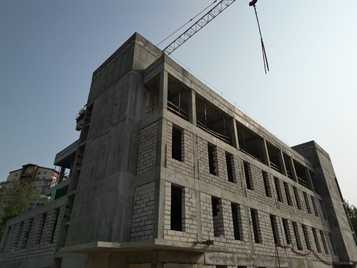 видео с коптера, детская поликлиника в пушкино, медицина в пушкино,