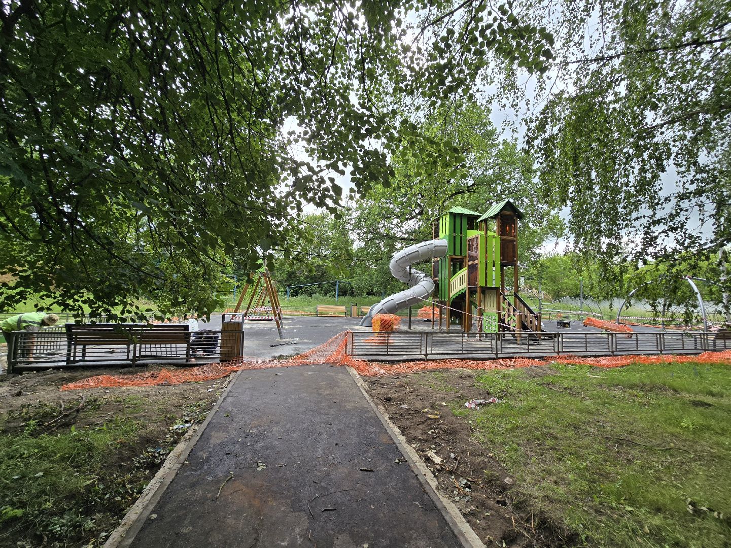 Коломна, губернаторская детская площадка, детский игровой комплекс,
