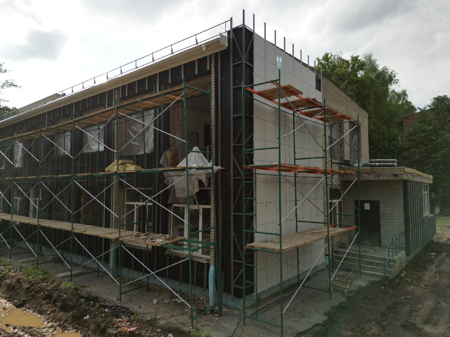 видео с коптера, детский сад Родничок, детский сад в долгопрудном,