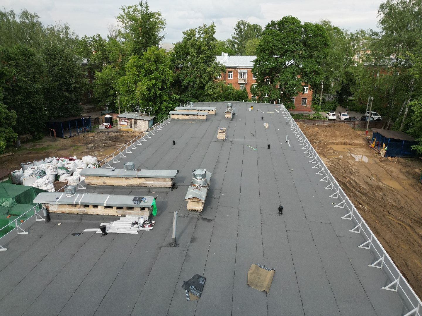 видео с коптера, детский сад Родничок, детский сад в долгопрудном,