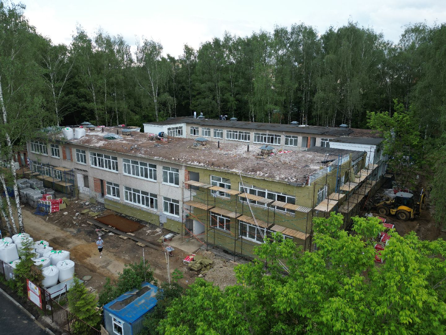 видео с коптера, детский сад 9 в долгопрудном, ремонт детского сада долгопрудный,