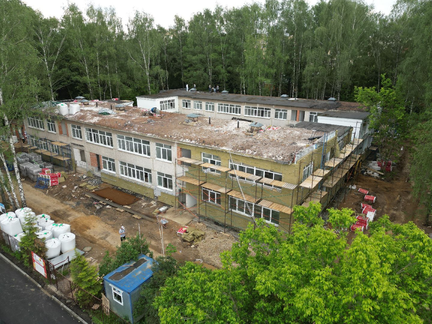 видео с коптера, детский сад 9 в долгопрудном, ремонт детского сада долгопрудный,