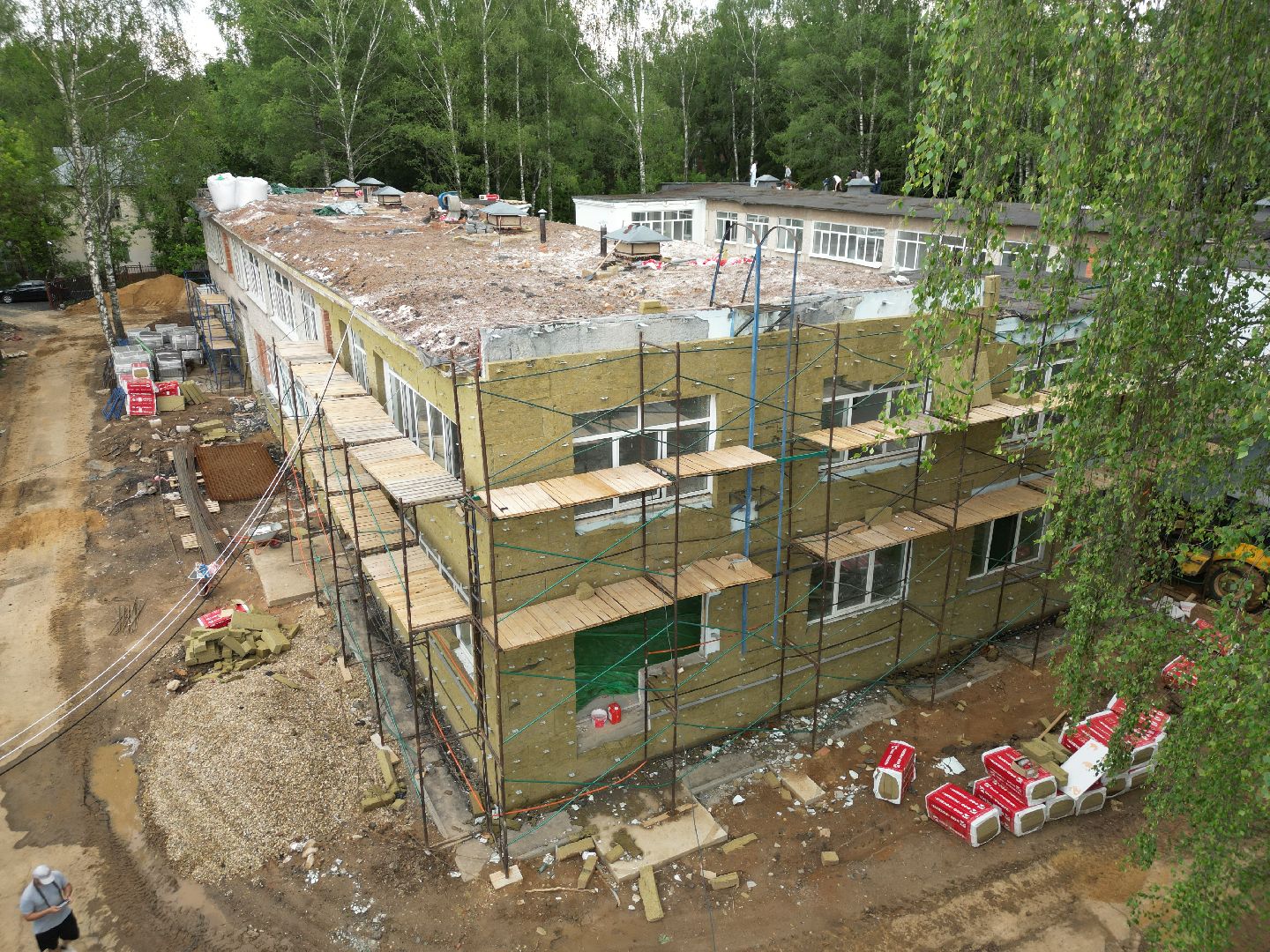 видео с коптера, детский сад 9 в долгопрудном, ремонт детского сада долгопрудный,