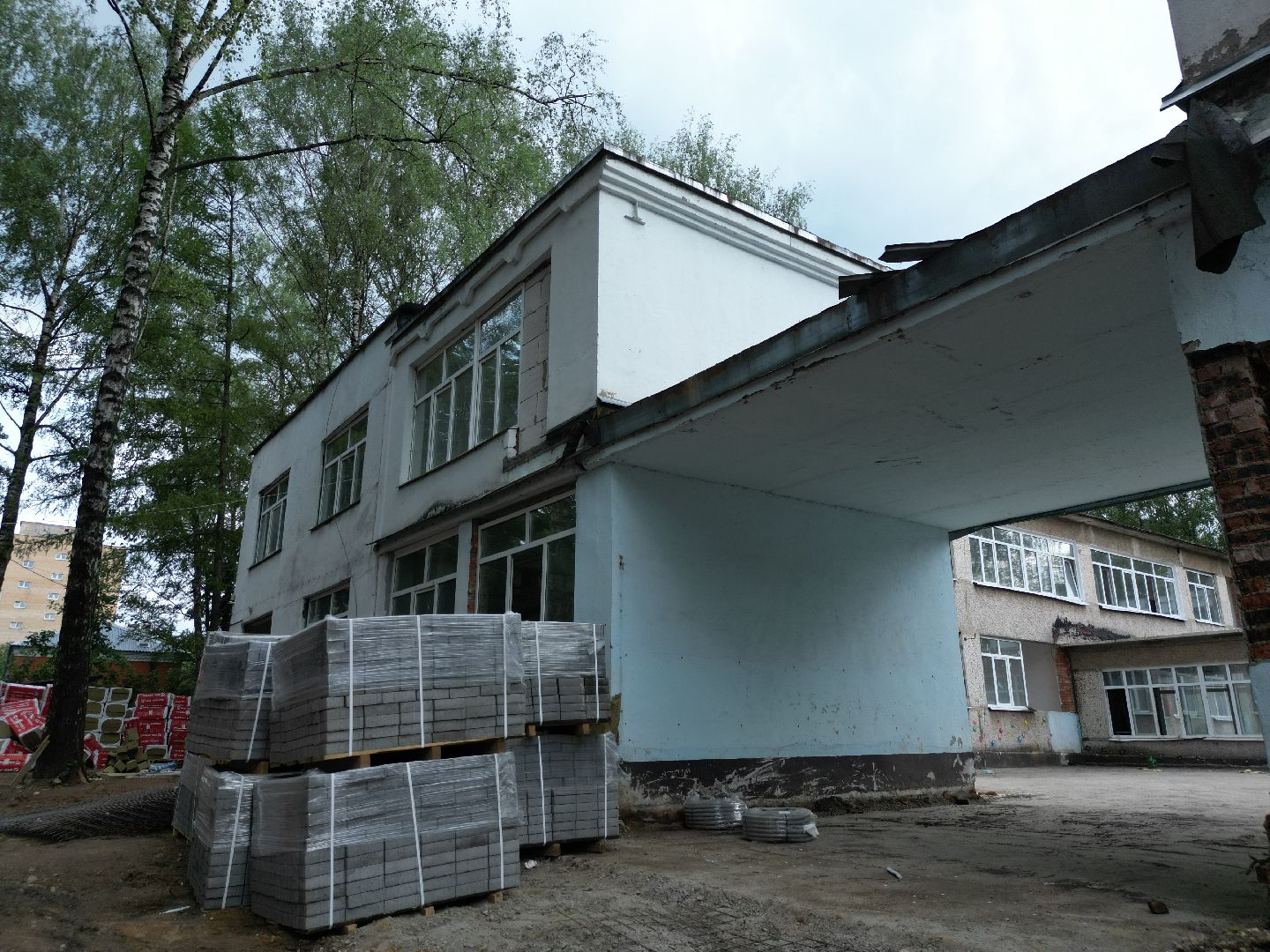 видео с коптера, детский сад 9 в долгопрудном, ремонт детского сада долгопрудный,